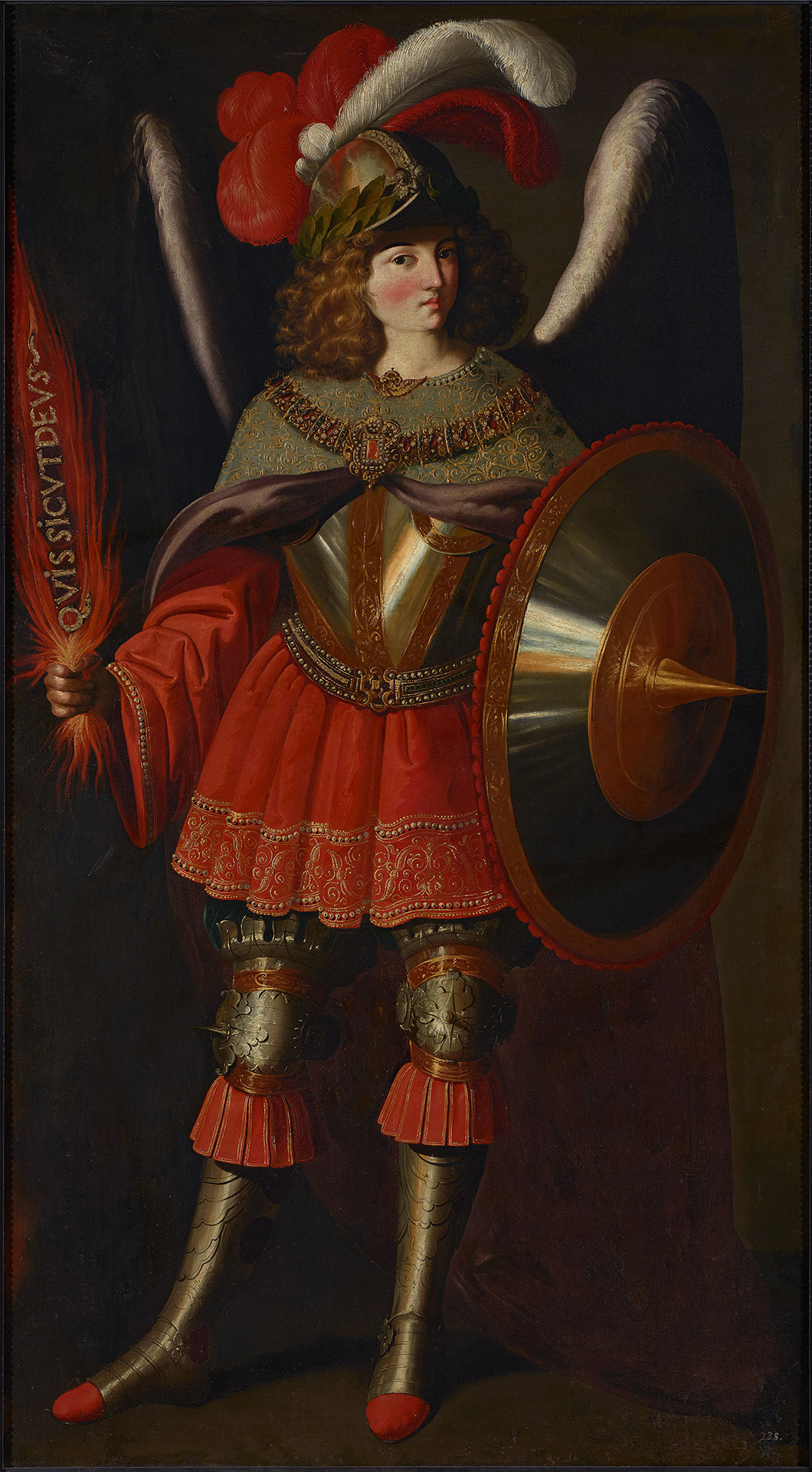 The Archangel Michael by Francisco de Zurbarán - 1645–1650 - 126 x 224 cm Fundación Banco Santander