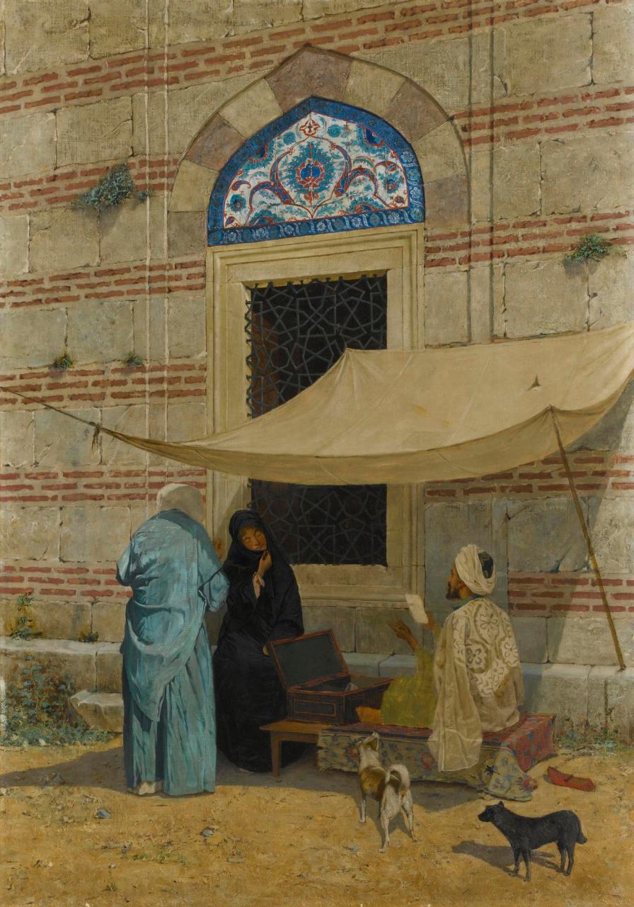 A kérelmező by Osman Hamdi Bey - XIX. század - 110 x 77 cm 