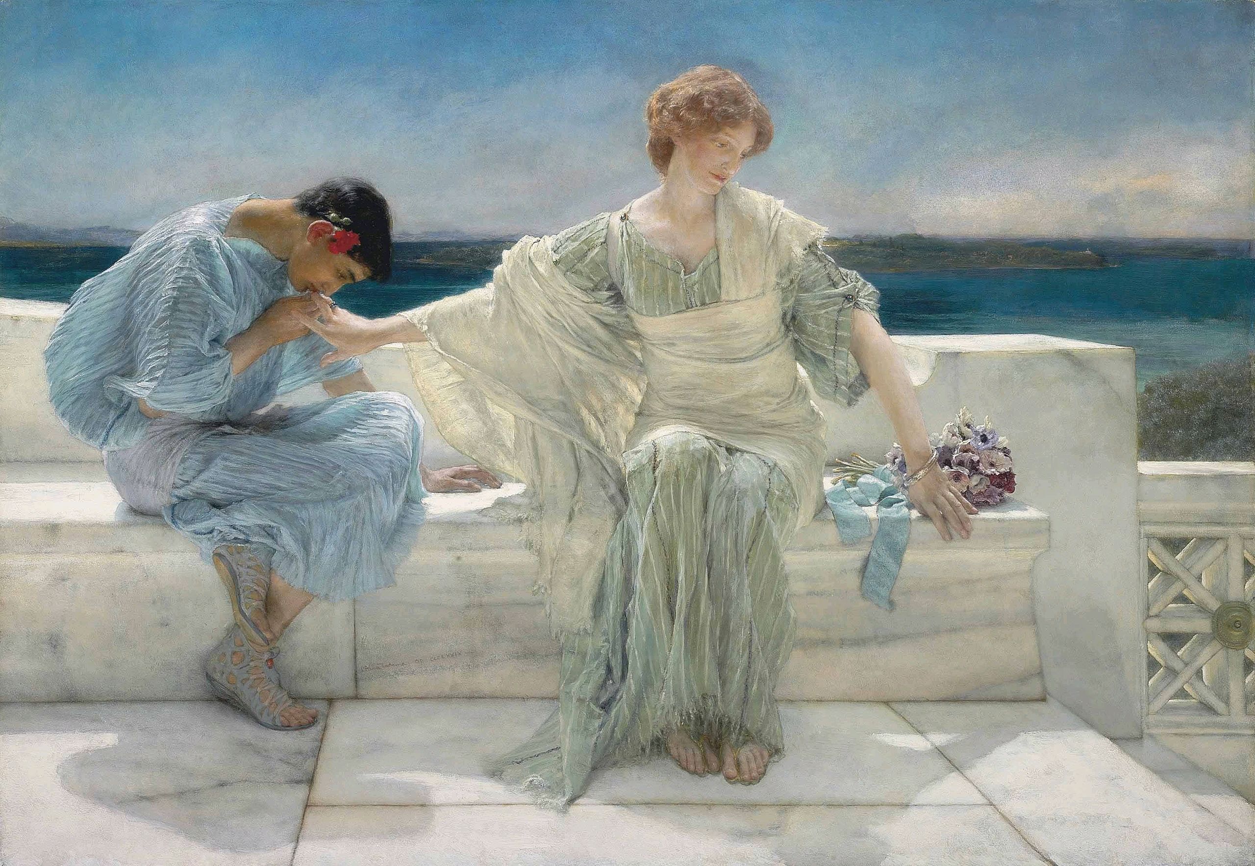 Ask Me No More by Lawrence Alma-Tadema - 1906 - 78.8 x 113.6 cm private collection