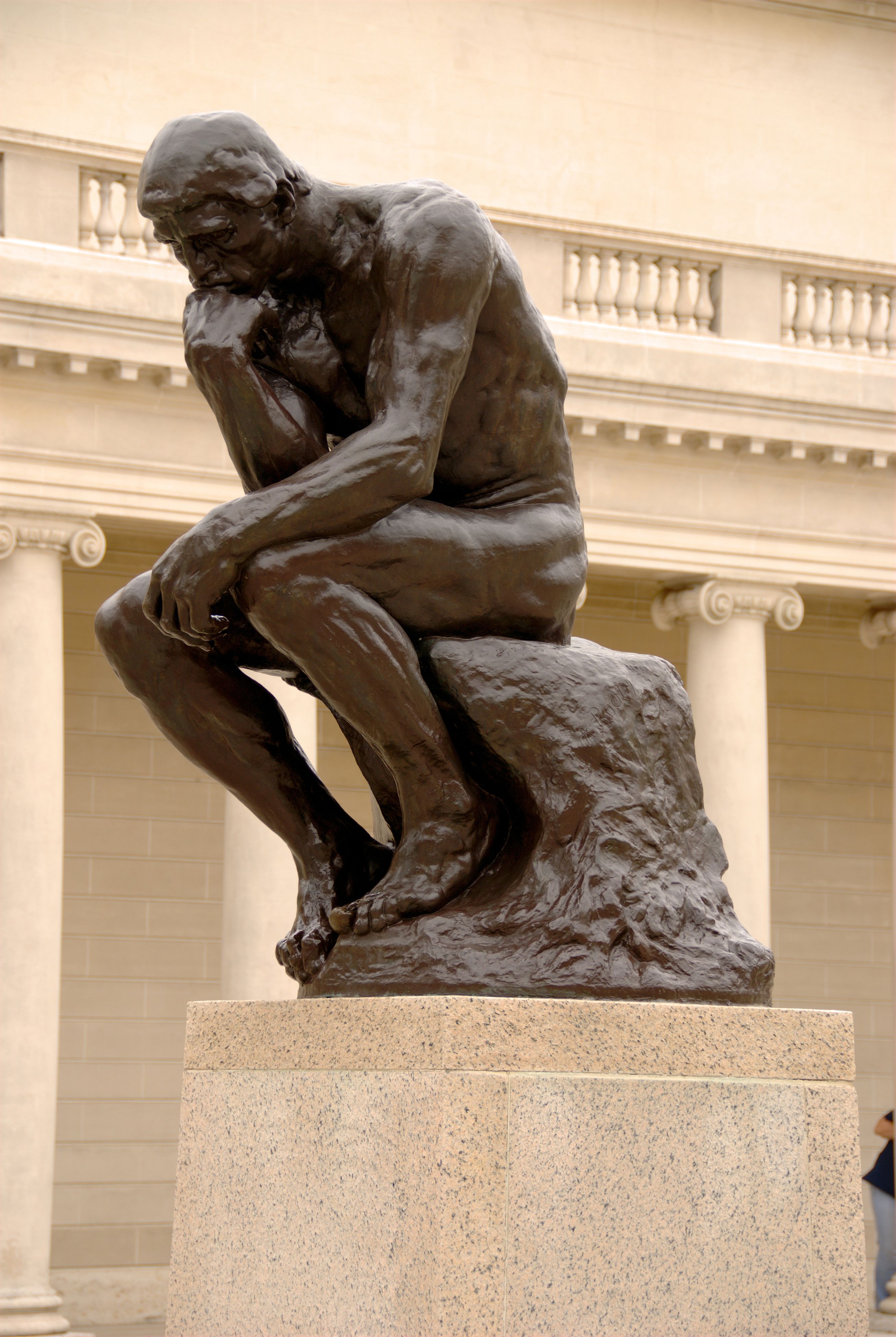 The Thinker by Auguste Rodin - 1880 - 6 ft. 6 in Legion of Honor