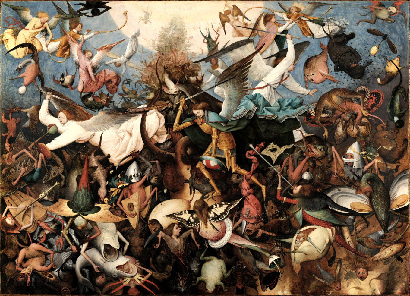 Η Πτώση των Επαναστατημένων Αγγέλων by Πίτερ Μπρίγκελ ο πρεσβύτερος - 1562 - 162 x 117 εκ. 