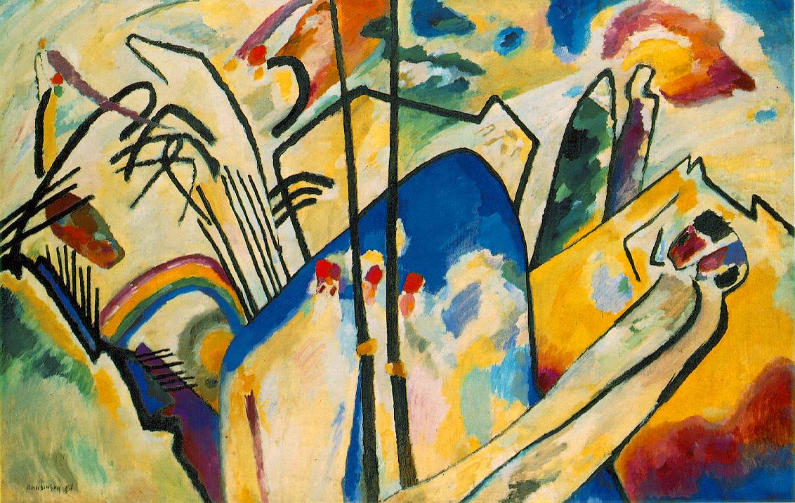 Composition IV by Wassily Kandinsky - 1911 - 159.5 x 250.5 cm Kunstsammlung Nordrhein-Westfalen