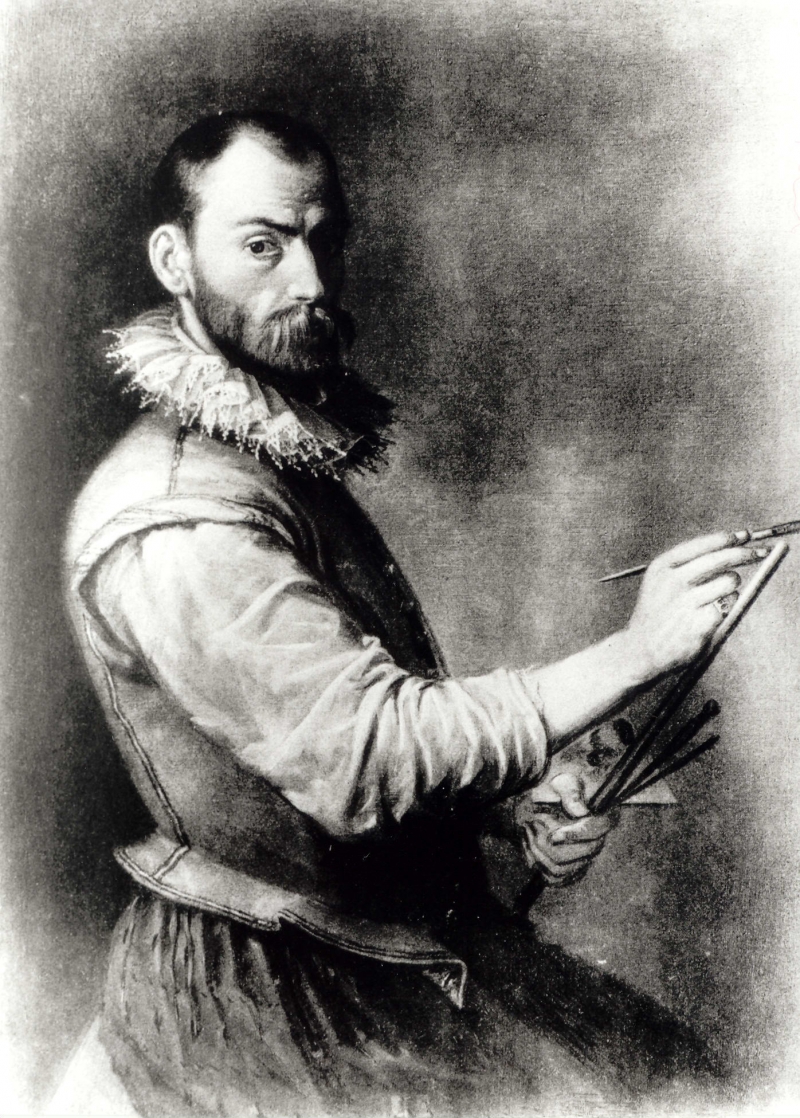 Zelfportret by Annibale Carracci - - - 95 x 125 cm 