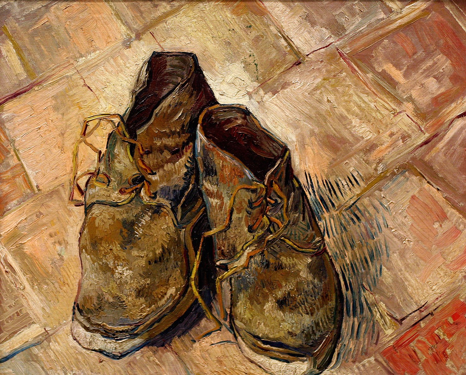 Shoes by Vincent van Gogh - 1886 -  37.5 x 45 cm Van Gogh Museum