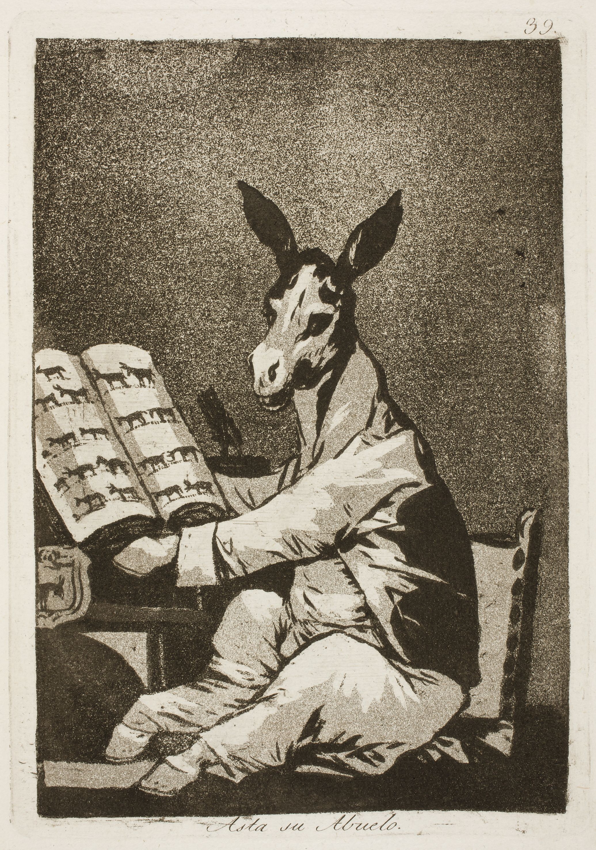 Zo ver terug als zijn grootvader by Francisco Goya - 1798 - 21.8 x 15.4 cm Hamburger Kunsthalle