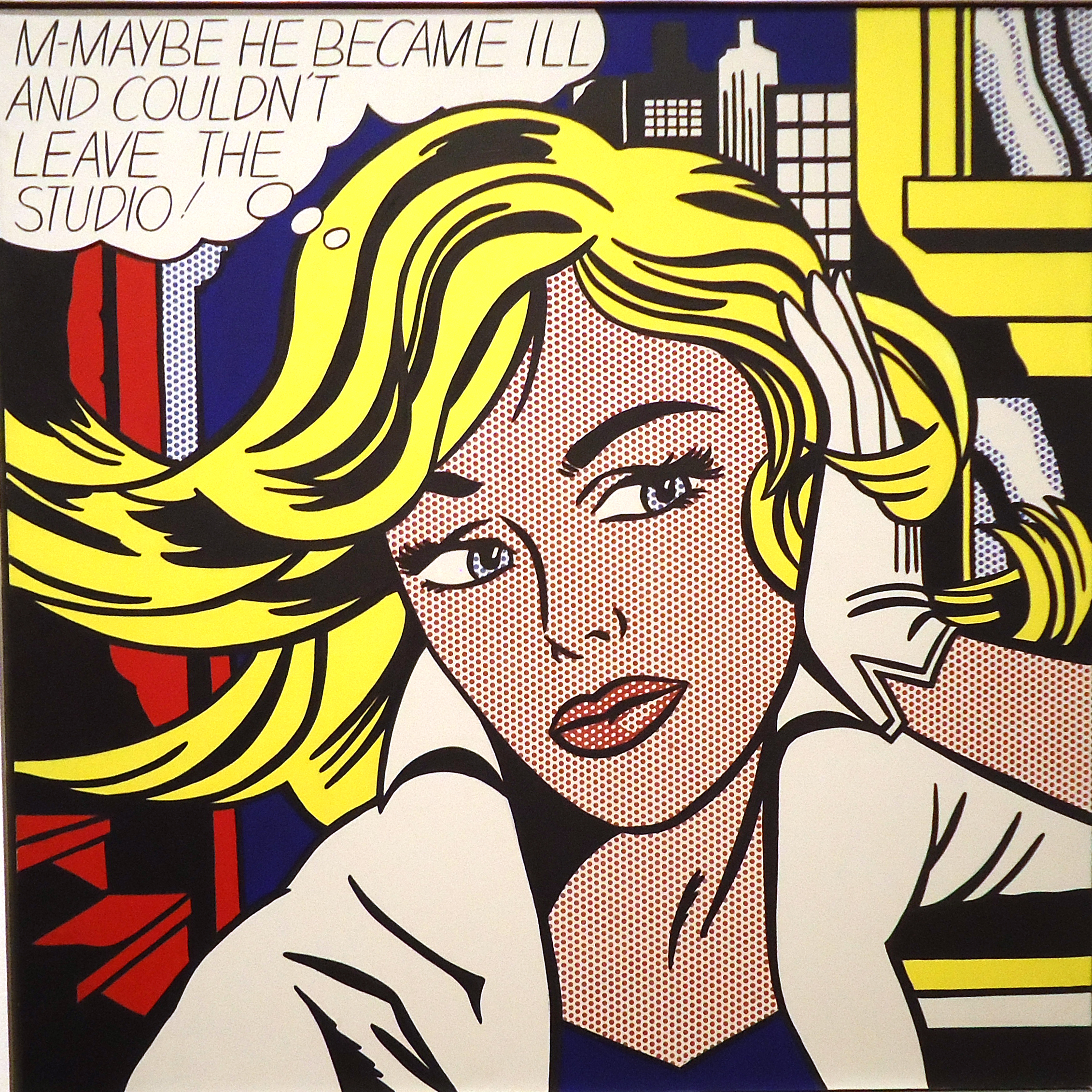 M-Maybe by Roy Lichtenstein - 1965 - 152.4 × 152.4 cm 