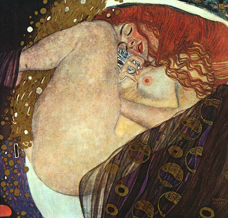 Danae by Gustav Klimt - 1908 - 77 x 83 cm Colección privada