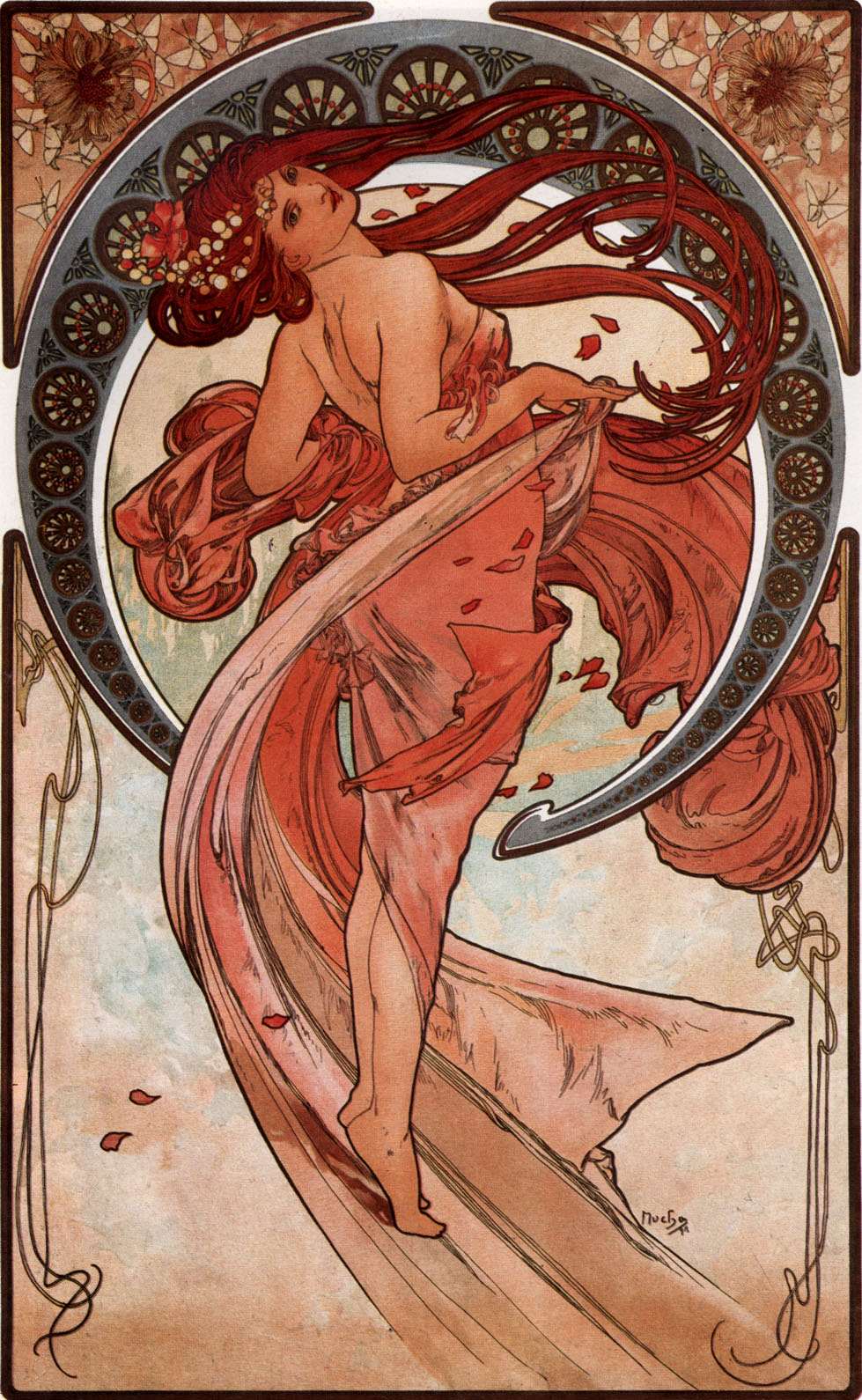 Dance by Alphonse Mucha - 1898 - 60 x 38 cm private collection