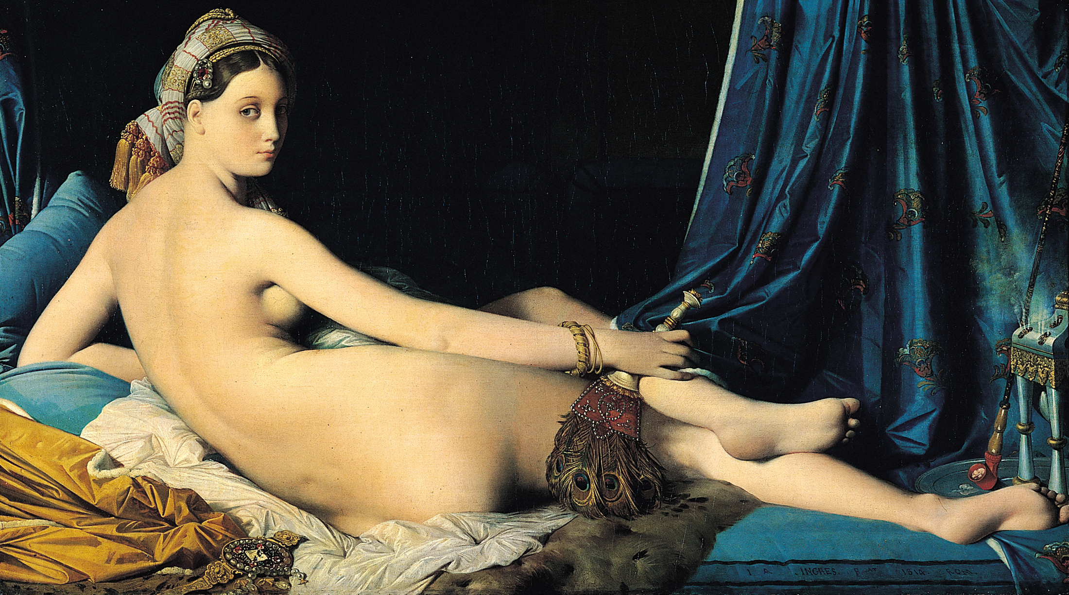 大宮女 by Jean-Auguste-Dominique Ingres - 1814 - 88.9 × 162.56 釐米 