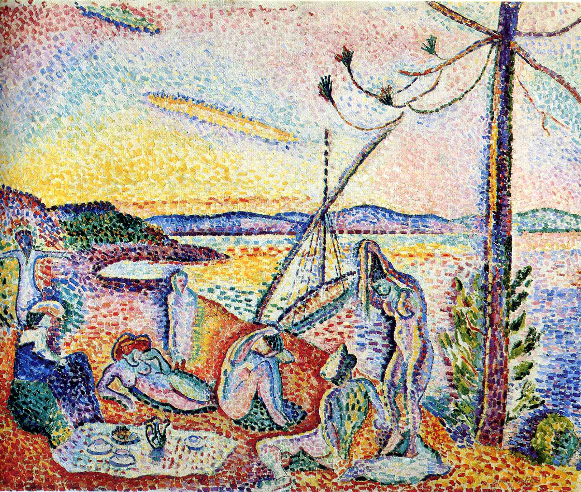 Lux, serenitate și plăcere by Henri Matisse - 1905 - 98 x 118 cm 