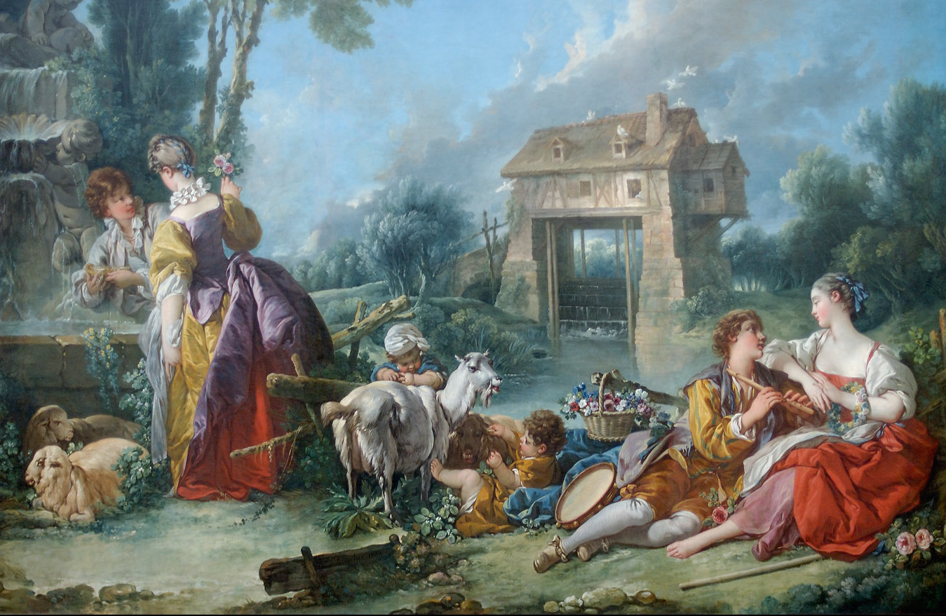 La Fontaine d'amour by Francois Boucher - 1748 - - collection privée