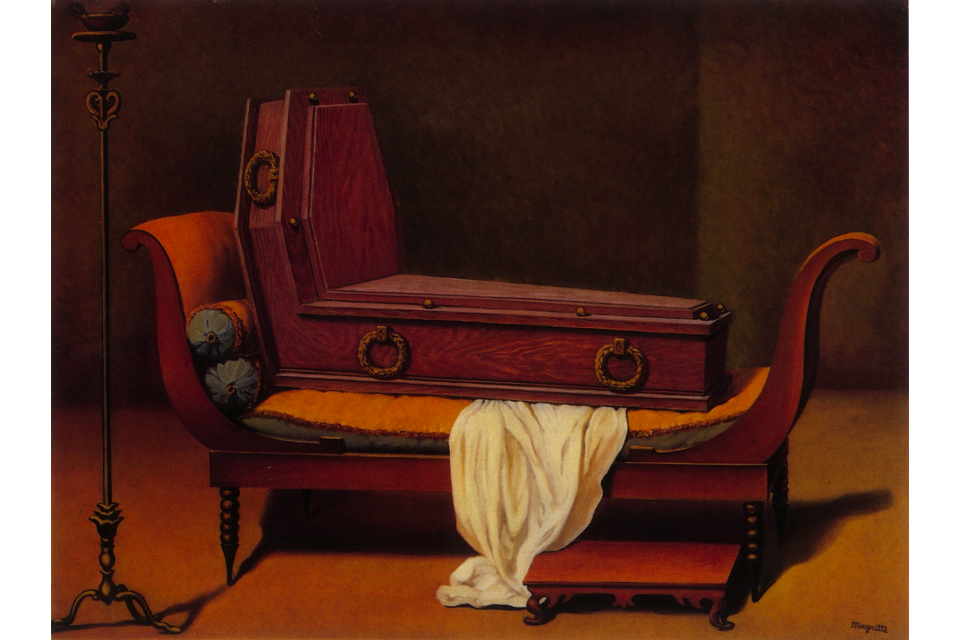 Prospettiva I: Madame Recamier di David by René Magritte - 1949 - 60 x 80 cm collezione privata