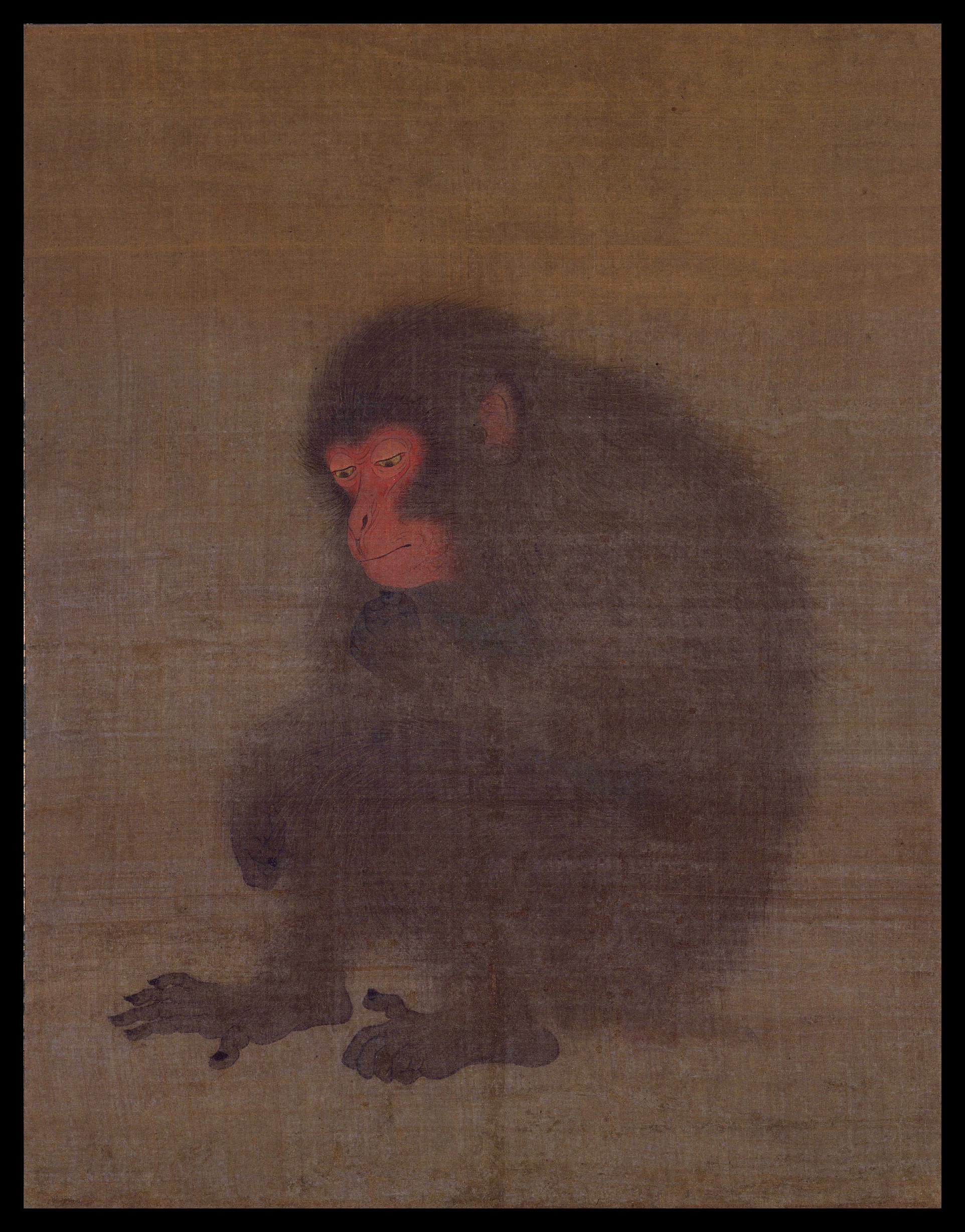 Un mono by Mao Song - siglo 12, 2do cuarto - 47.1 x 36.7 cm Museo Nacional de Tokio