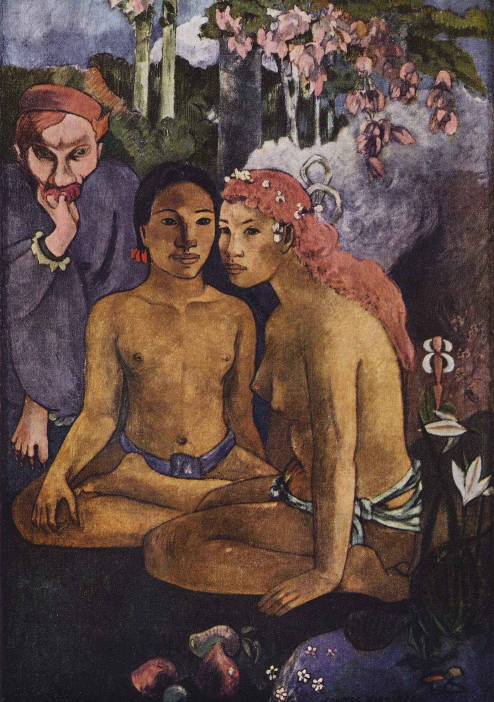 骇人的故事（异国传说） by 保罗 高更 - 1902 - 130 × 92 cm 