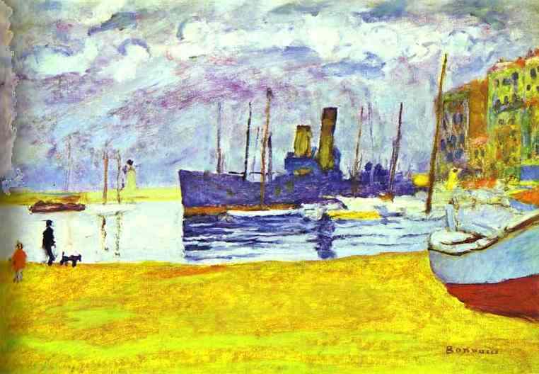 The Port of Cannes by Pierre Bonnard - 1927 - - private collection