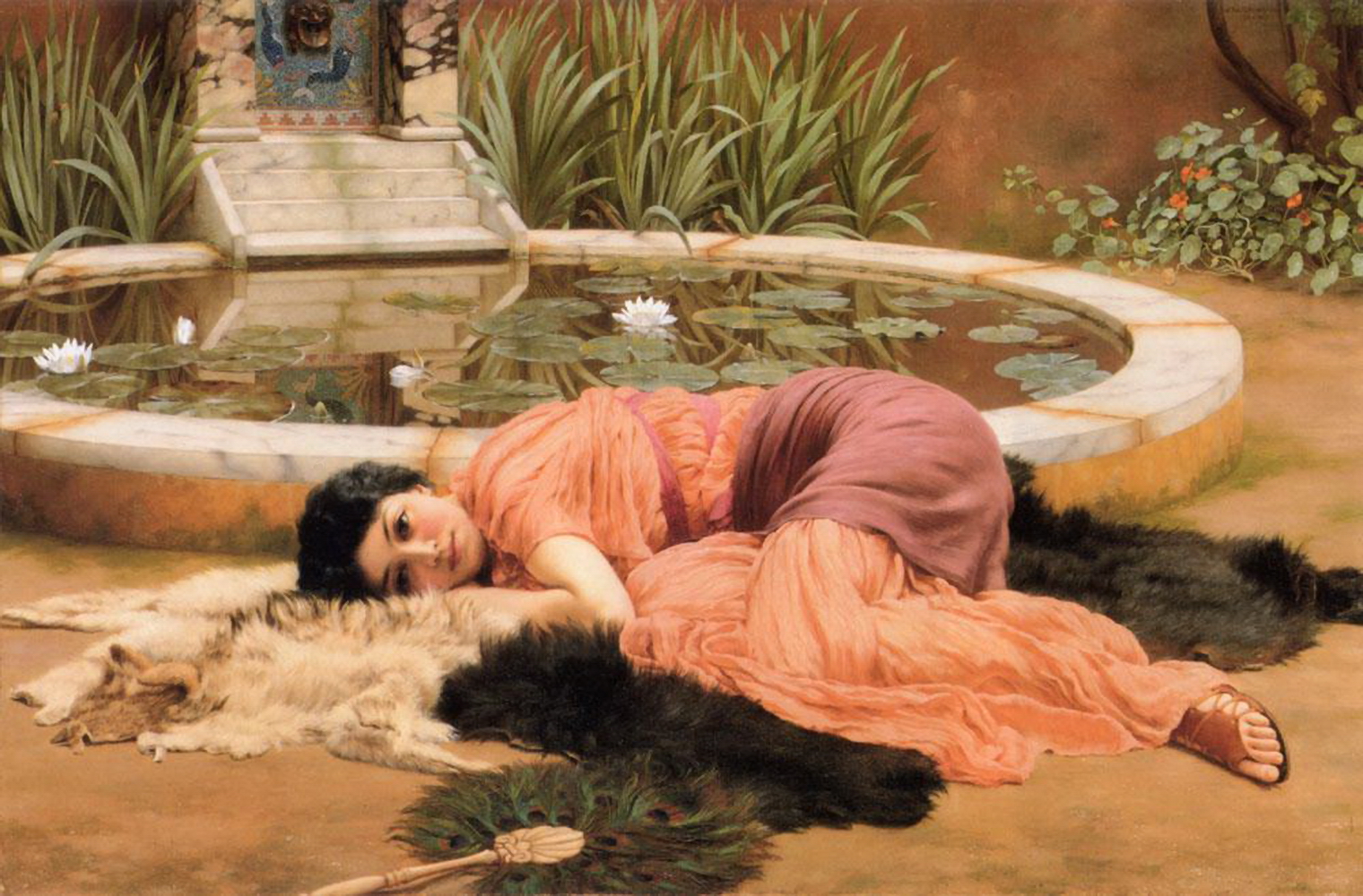 Sweet Nothings by John William Godward - 1904 - - private collection