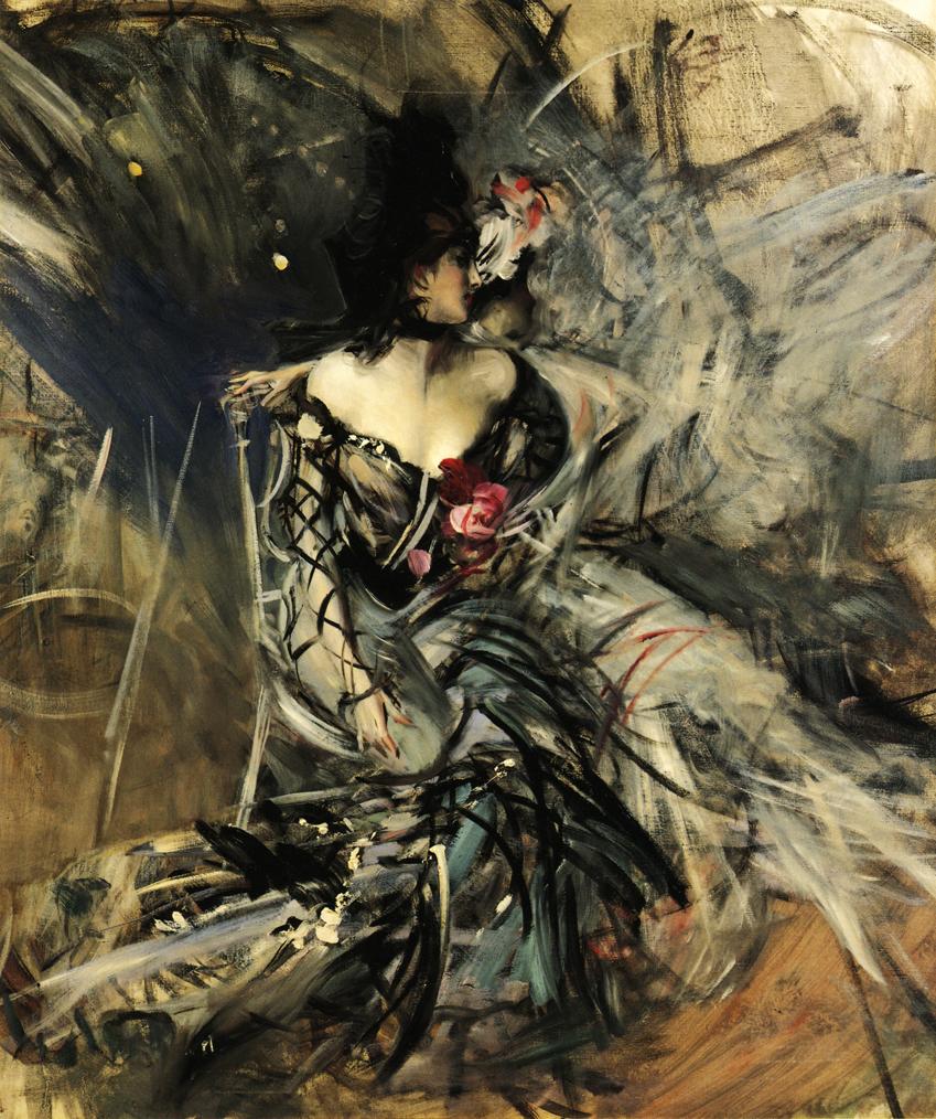 紅磨坊的西班牙舞者 by Giovanni Boldini - 約1905 - 77.5 x 98 cm 