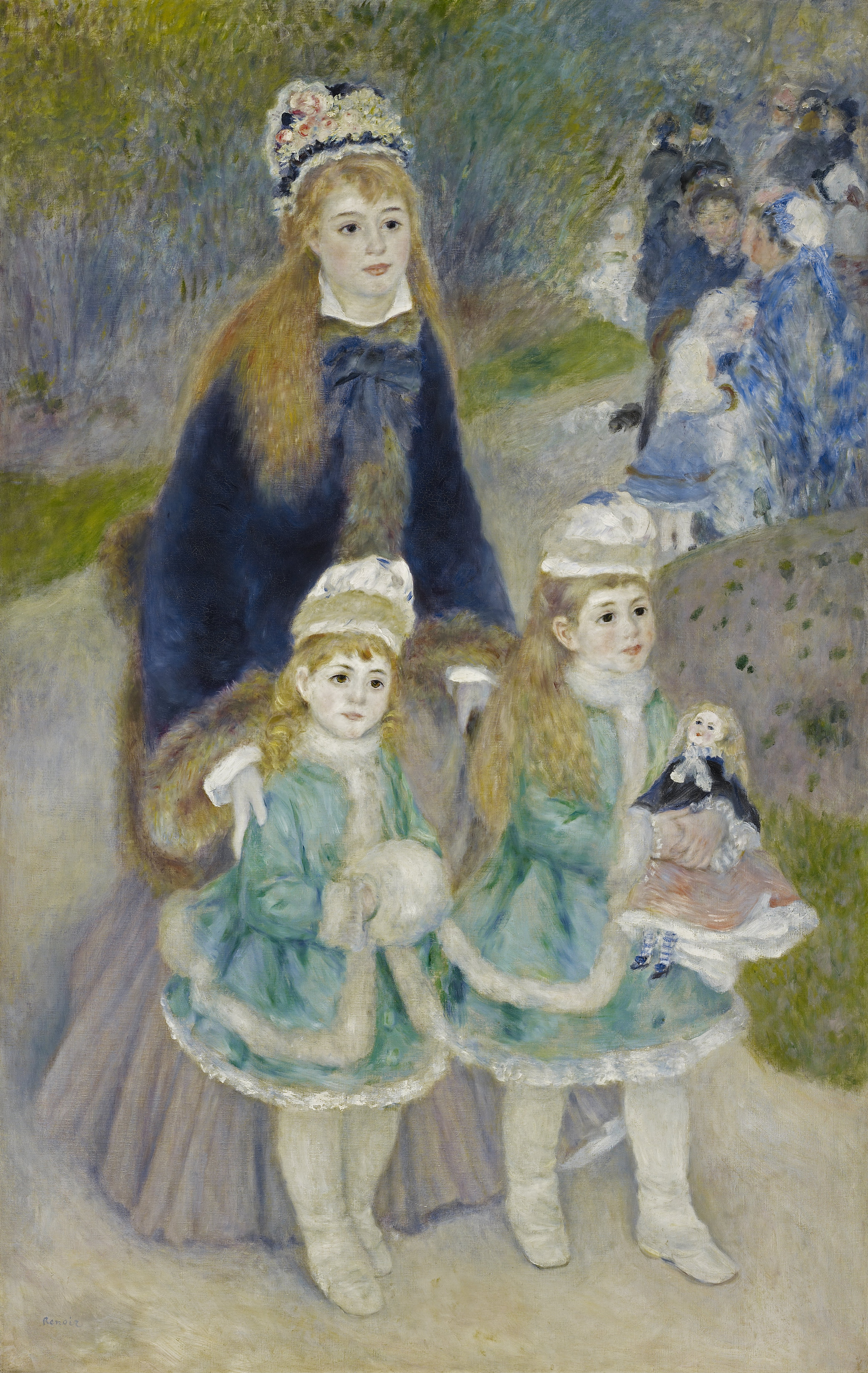 La Promenade by Pierre-Auguste Renoir - 1874-1876 - 170.2 x 108.3 cm The Frick Collection