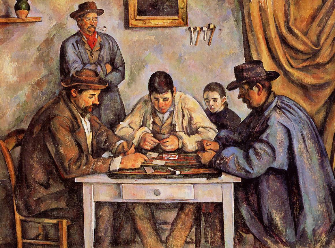 Игроки в карты by Paul Cézanne - 1892 - 135.3 x 181.9 см 