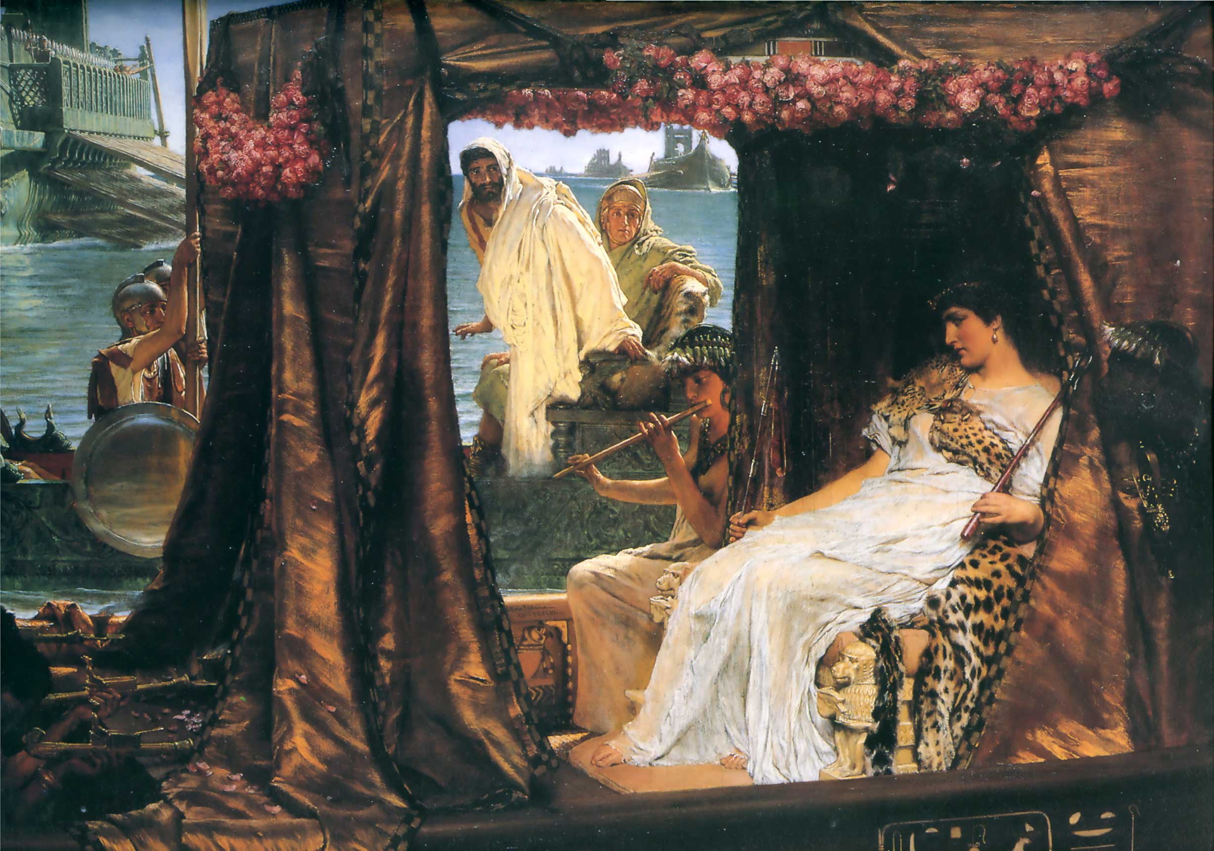 António e Cleopatra by Lawrence Alma-Tadema - 1885 - 65.5 × 92 cm coleção privada