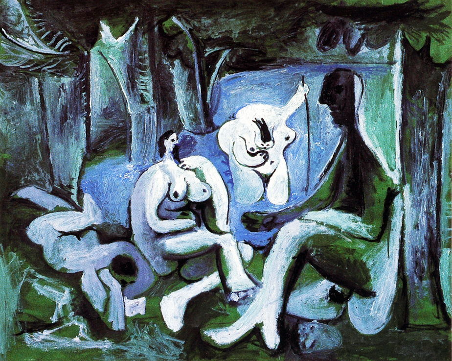 Déjeuner sur l'herbe by Pablo Picasso - 1961 - 81 cm x 100 cm 