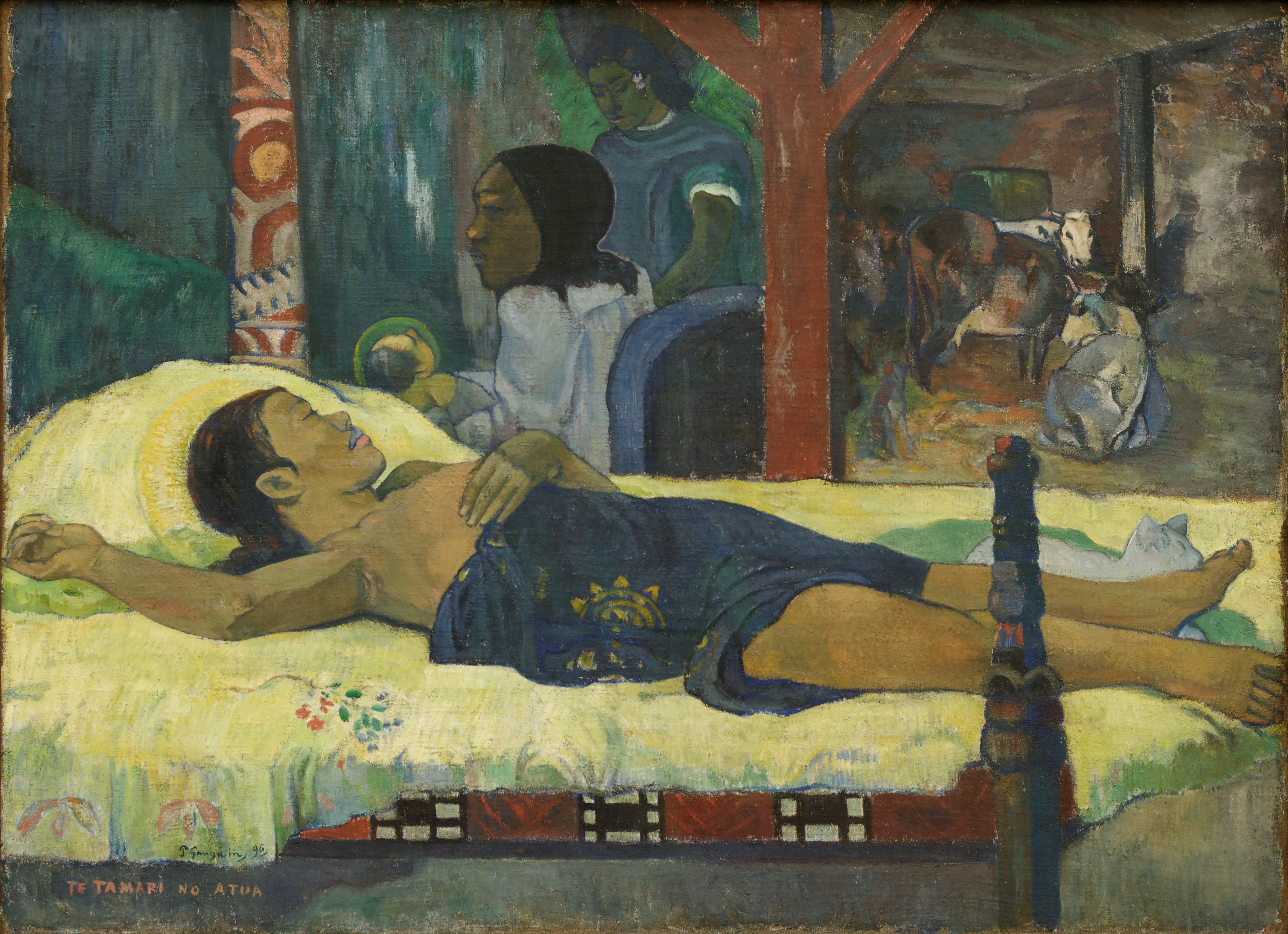 Te Tamari No Atua by Paul Gauguin - 1896 - 94 x 129 cm Neue Pinakothek
