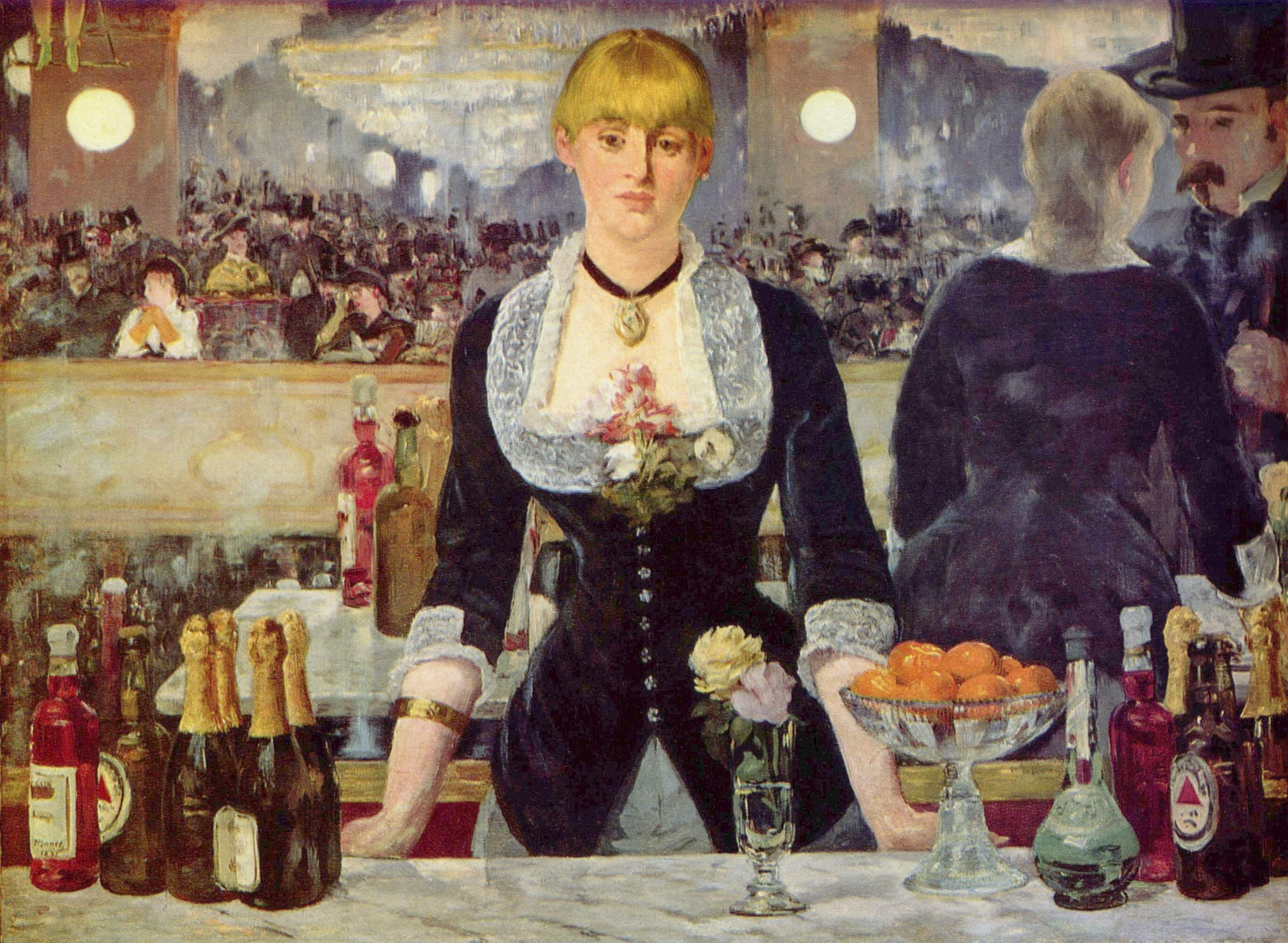 A Bar at the Folies-Bergère by Édouard Manet - 1882 - 96 × 130 cm The Courtauld Gallery