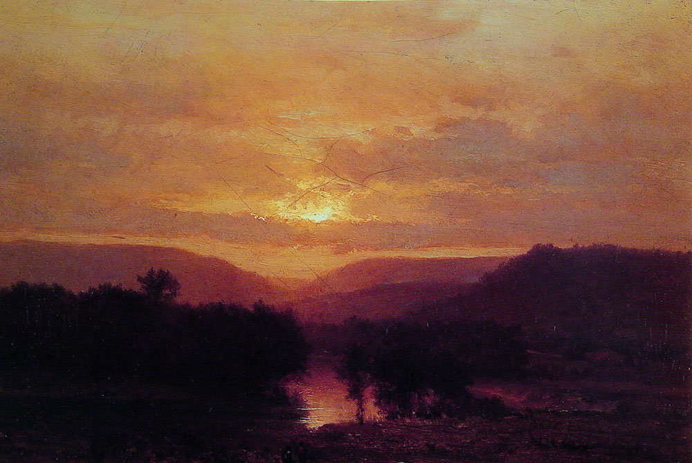 Zachód Słońca by George Inness - 1865 - - 