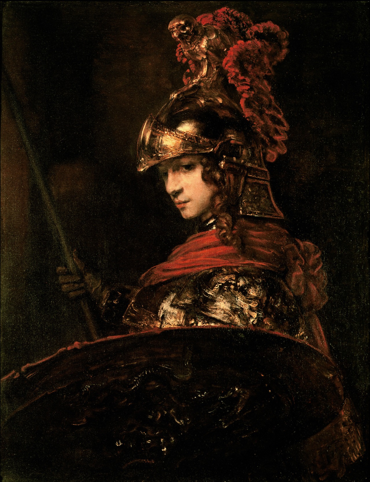 帕拉斯·雅典娜 by 伦勃朗· 范·莱因 - 1664-65 - 118 x 91.1 cm 