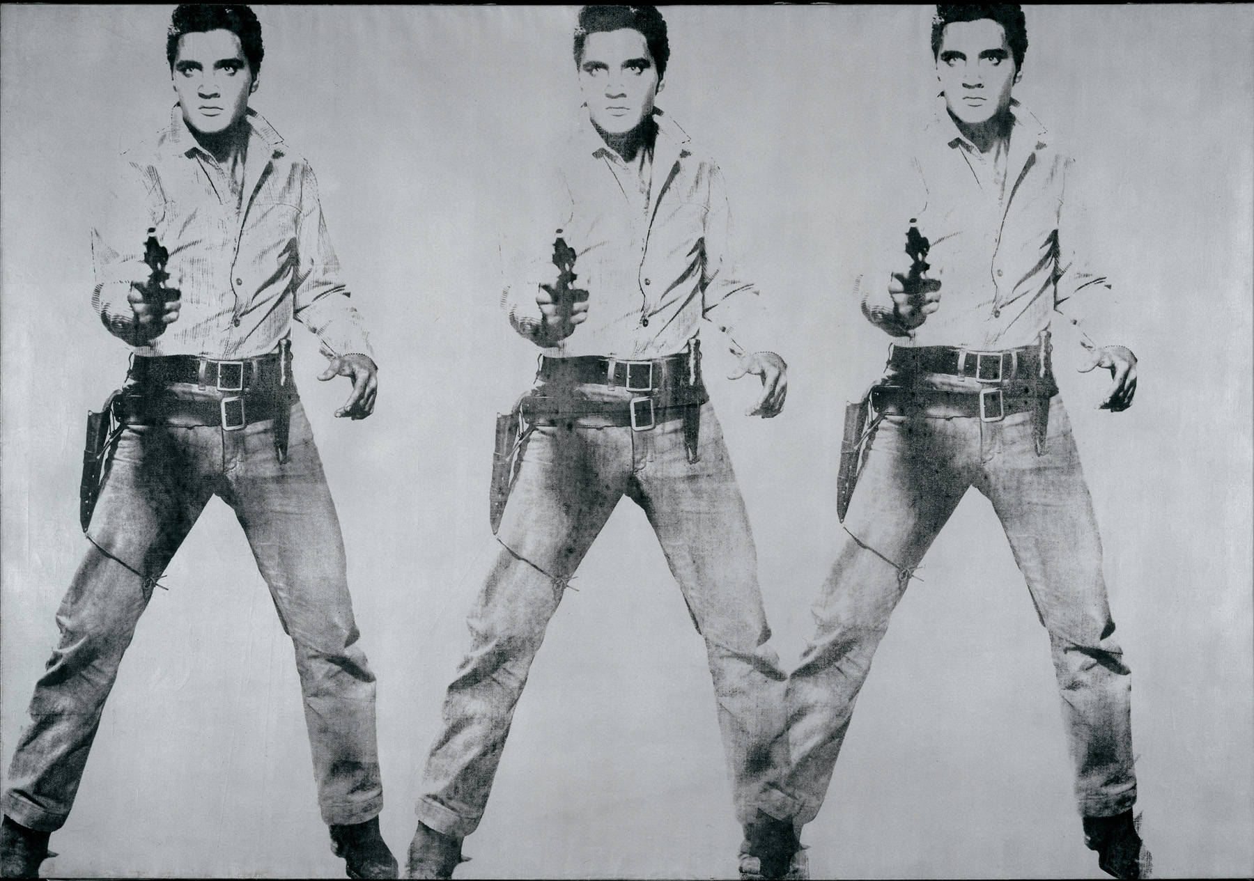 Triple Elvis by Andy Warhol - 1963 - 208.3 x 299.7 cm SFMOMA Museo de Arte Moderno de San Francisco