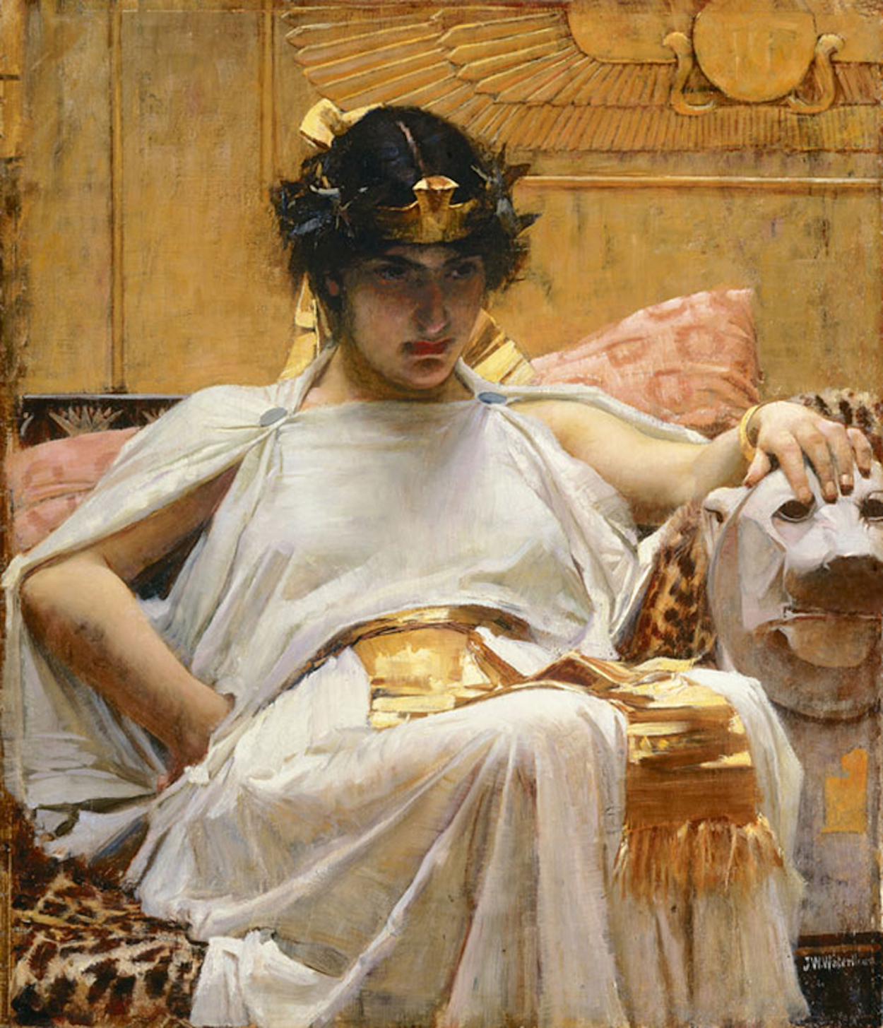 Cleópatra by John William Waterhouse - 1888 - 65 x 57 cm coleção privada