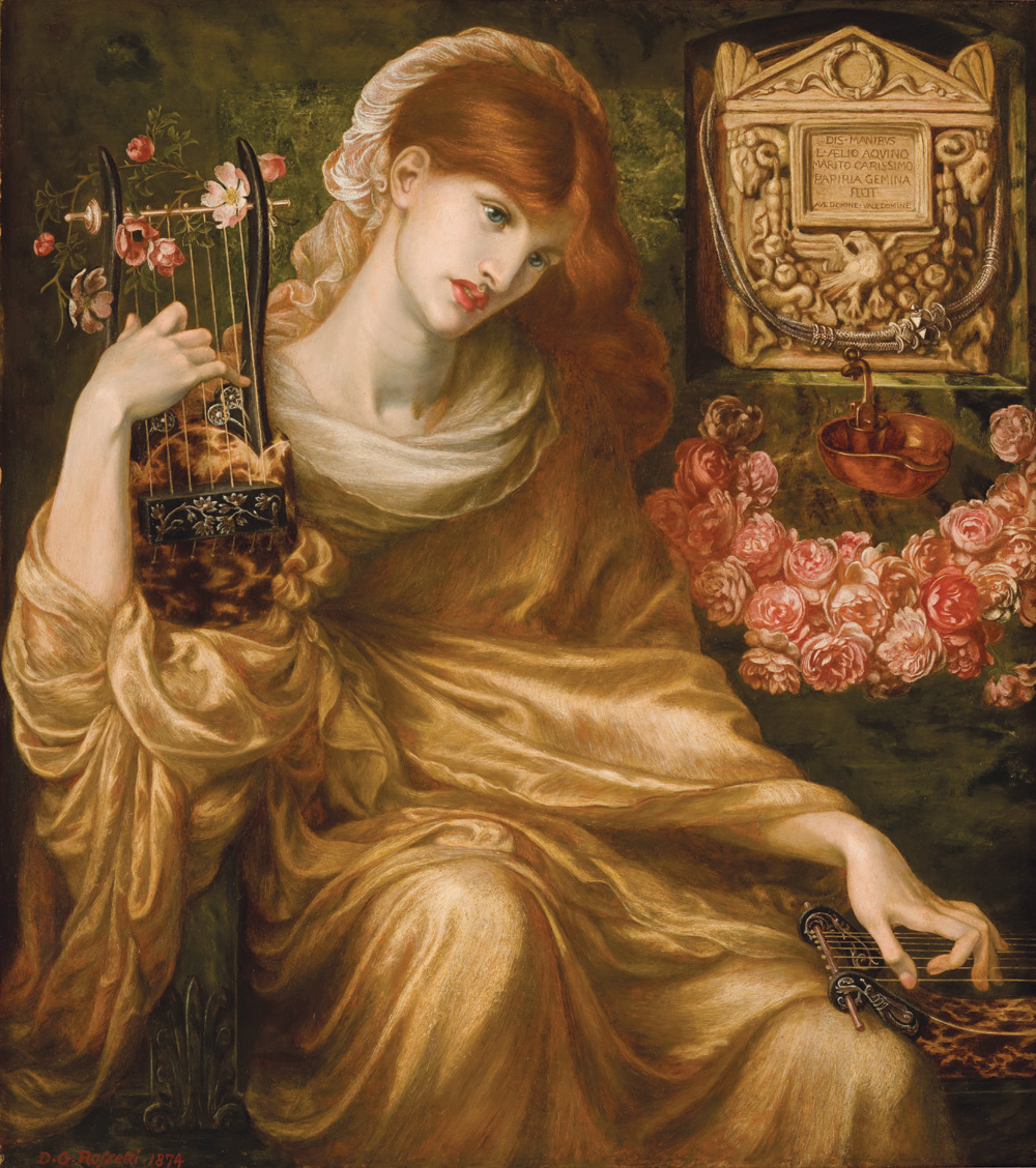Die römische Witwe by Dante Gabriel Rossetti - 1874 - 104.8 × 93.3 cm Museo de Arte de Ponce
