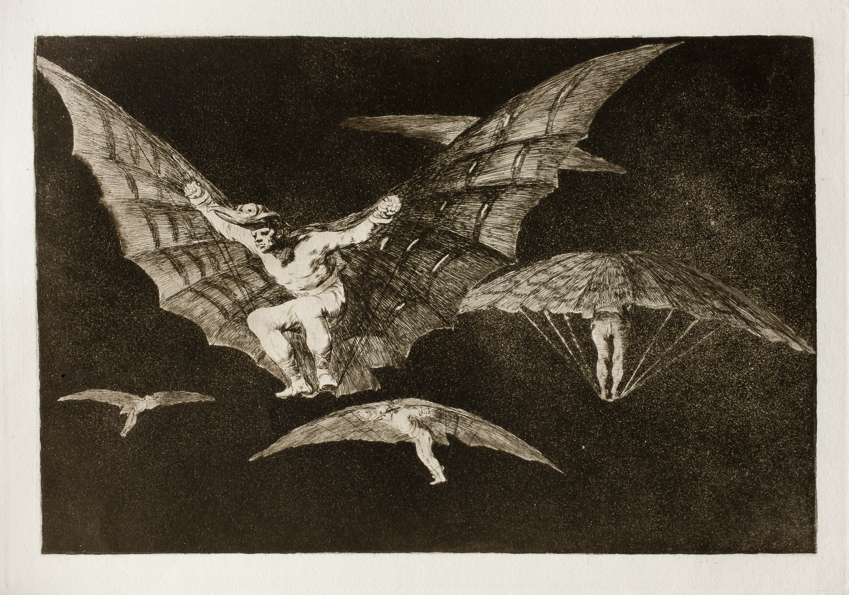 A Way of Flying by Francisco Goya - 1823 - 24.7 x 35.9 cm private collection