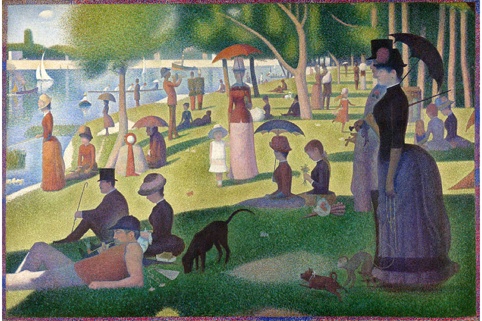 Una domenica pomeriggio sull'isola di La Grande Jatte by Georges Seurat - 1884–1886 - 207.6 cm × 308 cm Art Institute of Chicago