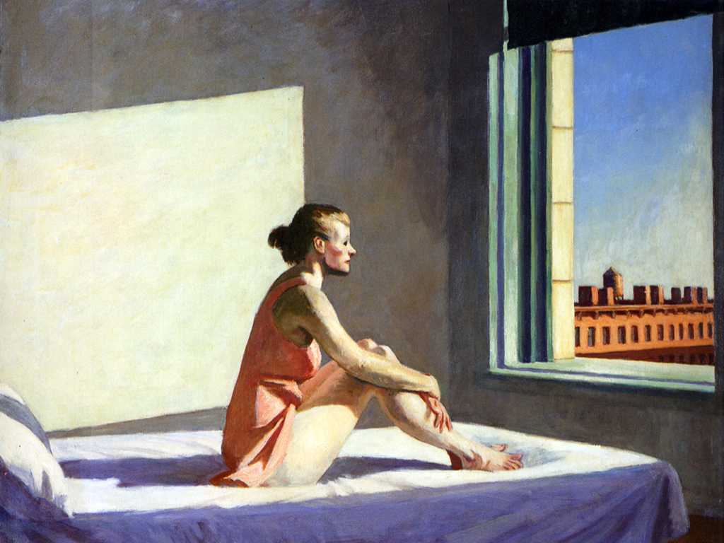 早晨的太阳 by 爱德华 霍珀 - 1952 - 101.98 x 71.5 cm 哥伦布艺术博物馆