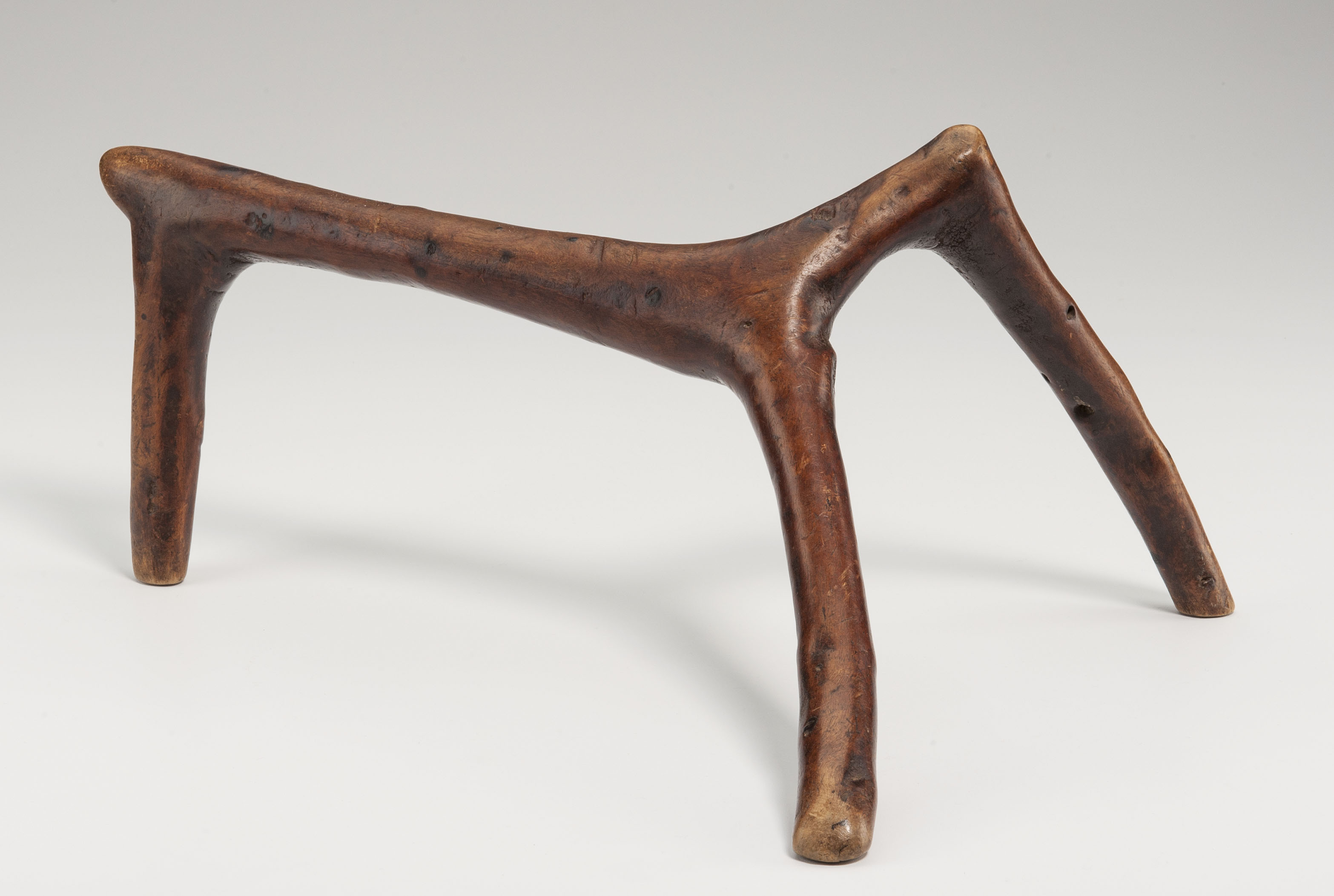 Headrest/Stool by Unknown Artist - Collected near Baragoi in 1978 - 19.7 x 43.5 cm Indiana University Art Museum
