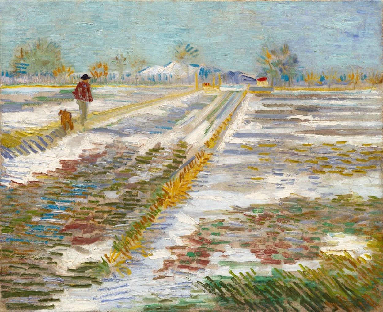 Paisaje con nieve by Vincent van Gogh - 1888 Museo Solomon R. Guggenheim