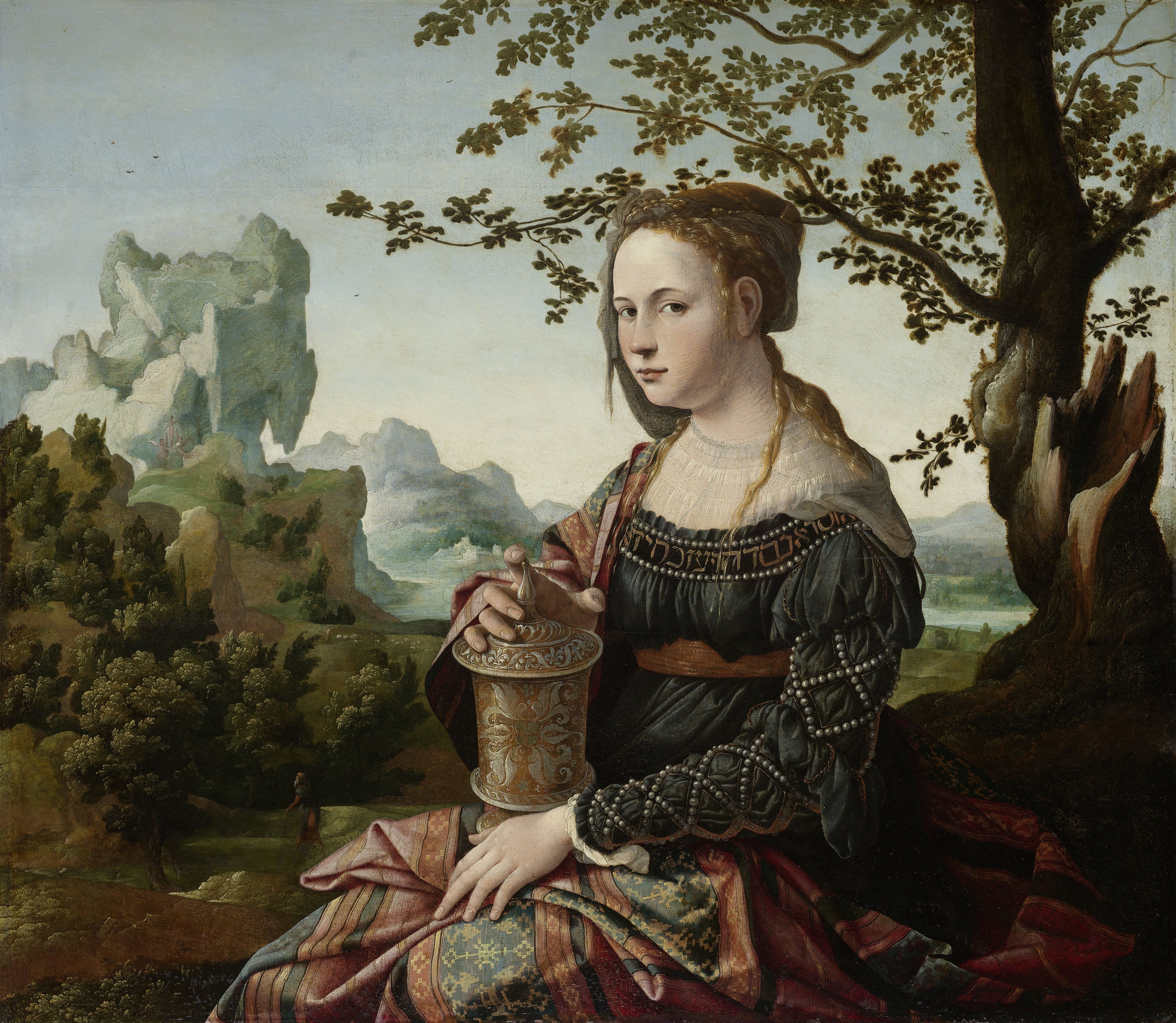 Schilderij van Maria Magdalena by Jan van Scorel - 1530 - 66,3 x 76 cm Rijksmuseum