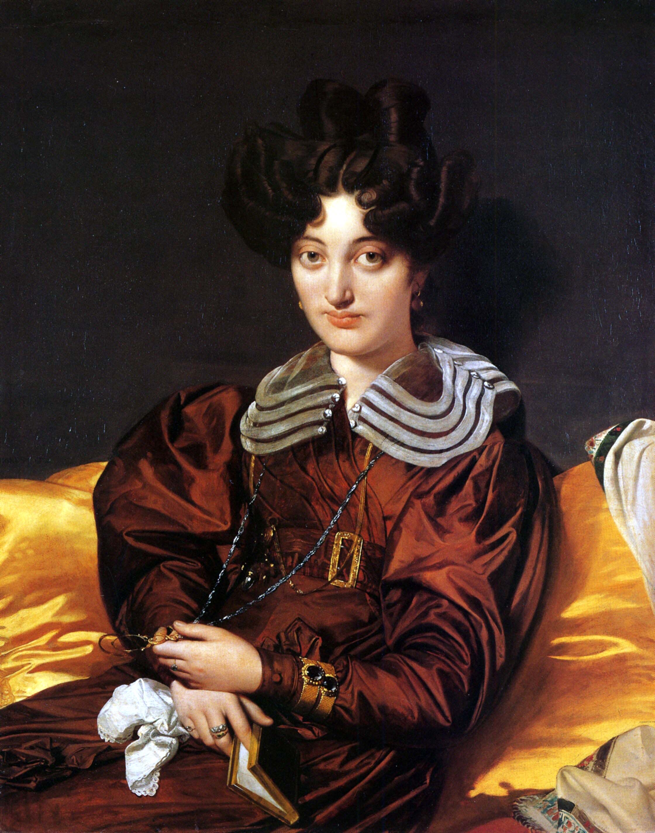 Madame Marie Marcotte - Jean-Auguste-Dominique Ingres by Jean-Auguste-Dominique Ingres - 1826 - 93 × 74 cm Musée du Louvre