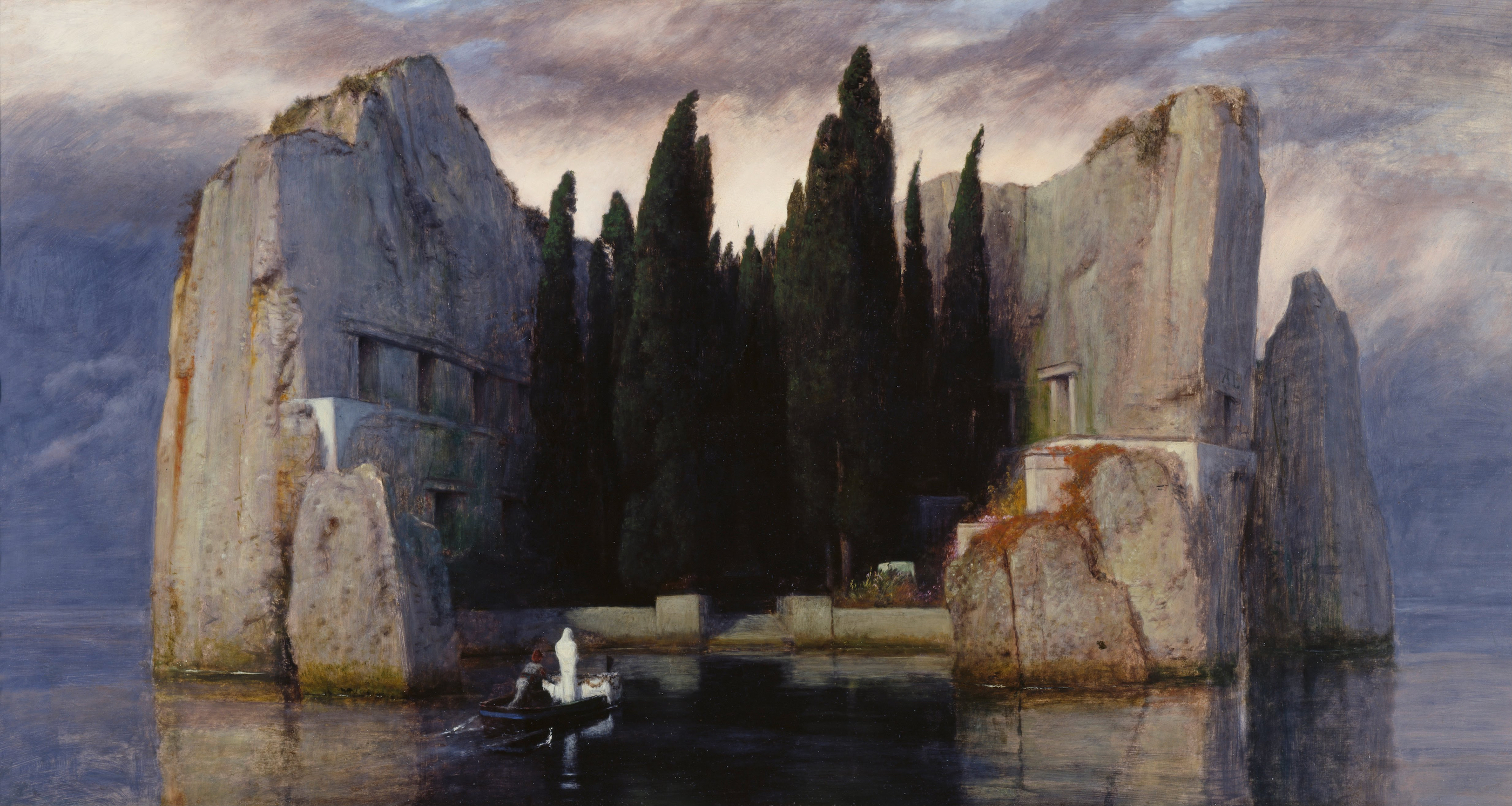 Остров Мертвых by Арнольд Бёклин - 1886 - 80 × 150 см 