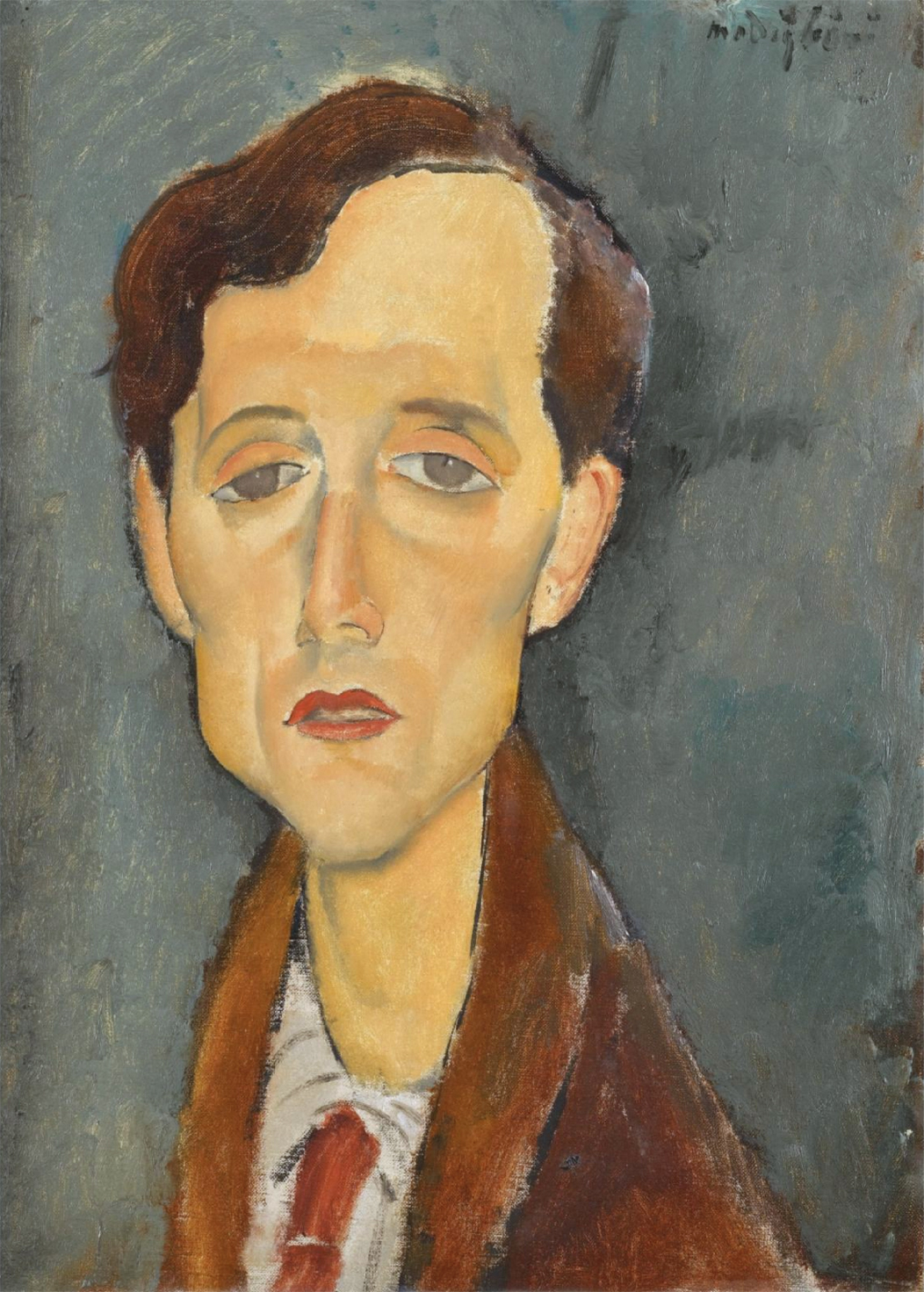 Frans Hellens by Amedeo Modigliani - 1919 - 46 x 34cm Private Sammlung