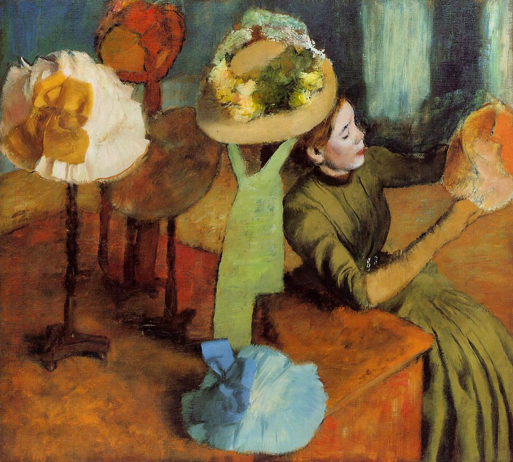 U modystki by Edgar Degas - 1879/86 - 100 x 110,7 cm 