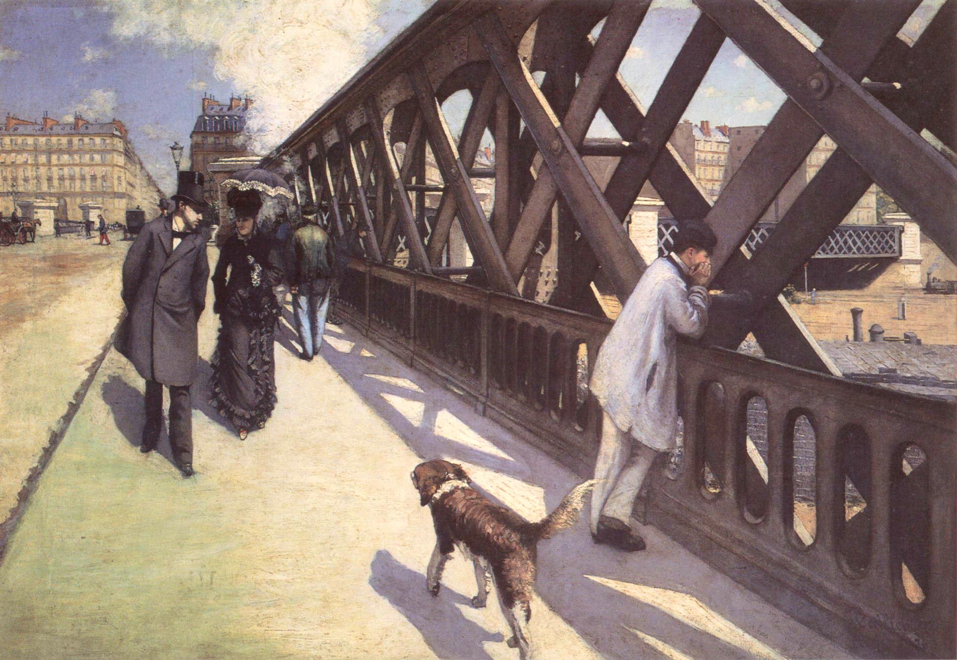 Le Pont de l'Europe by Gustave Caillebotte - 1876 - 125 x 181 cm  