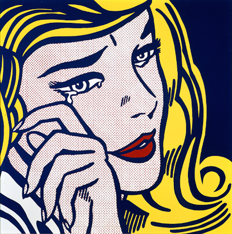 Plačící dívka by Roy Lichtenstein - 1964 - 116,8 cm × 116,8 cm 