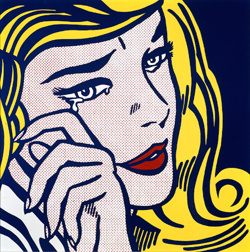 Ağlayan Kız by Roy Lichtenstein - 1964 - 116.8 cm × 116.8 cm Milwaukee Sanat Müzesi