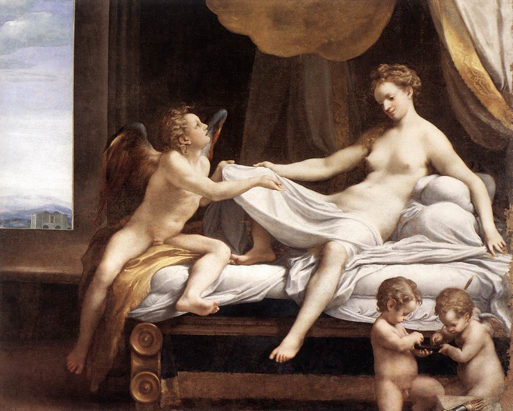 Danae by Antonio Allegri (Correggio) - 1531 - 161 x 193 cm 