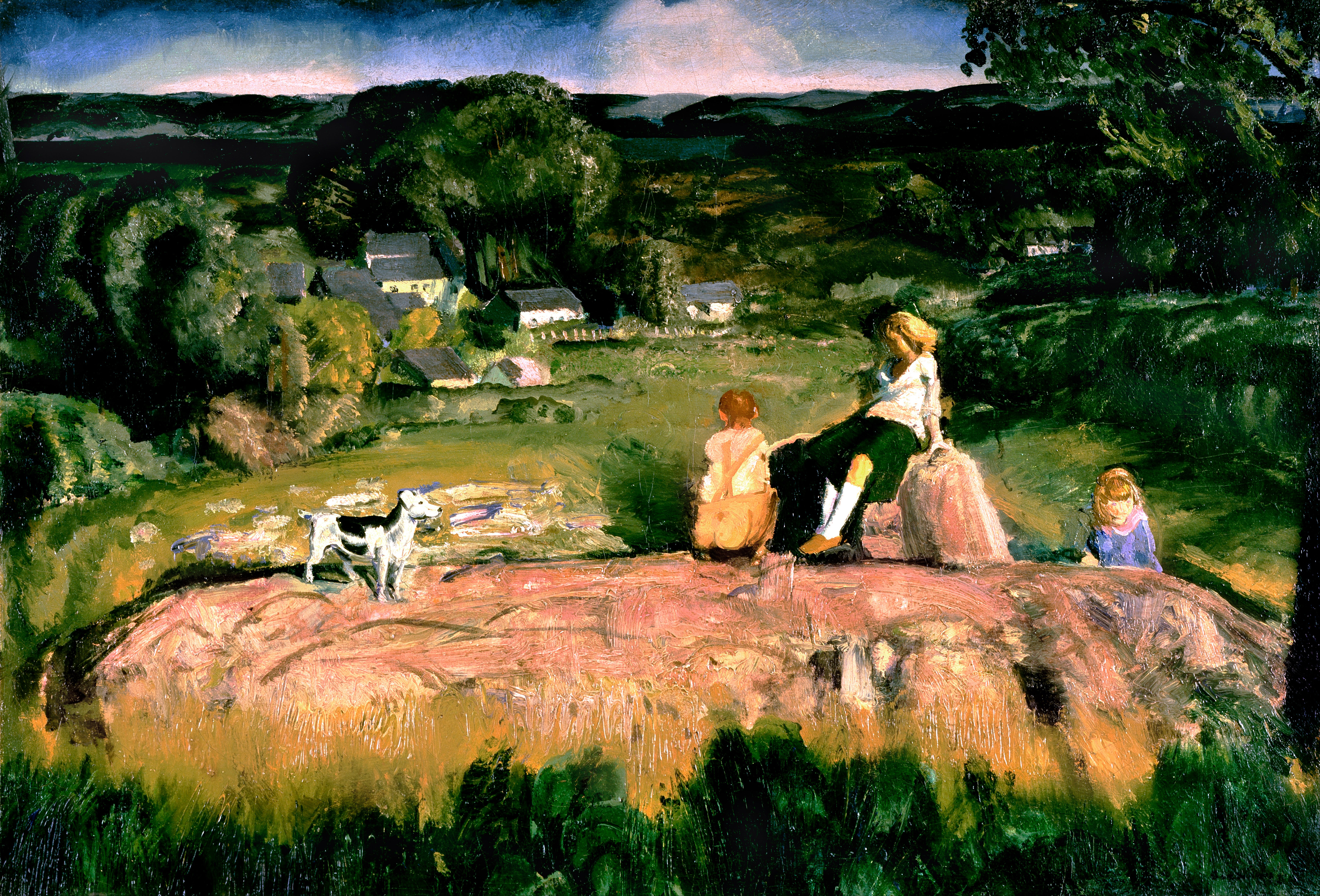 Tři děti by George Bellows - 1919 - 112 cm x 77,1 cm 