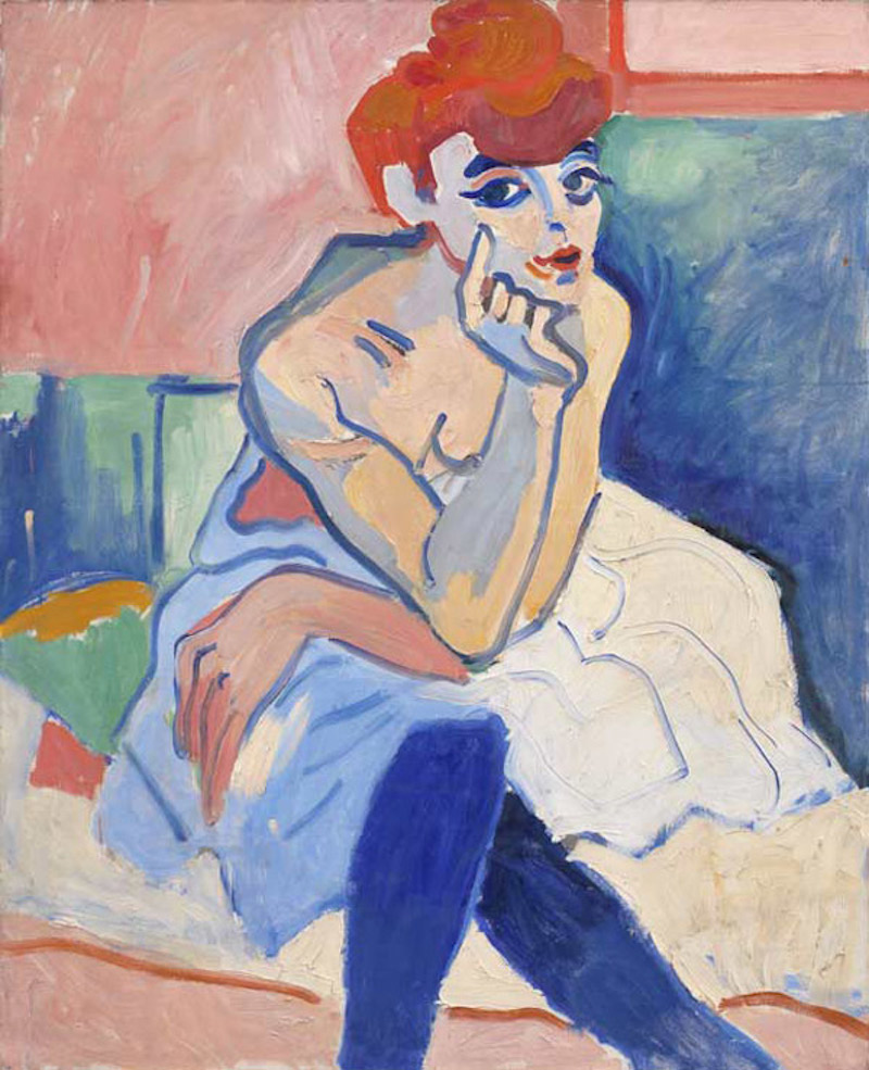 Woman in a Chemise by André Derain - 1906 - - Statens Museum for Kunst