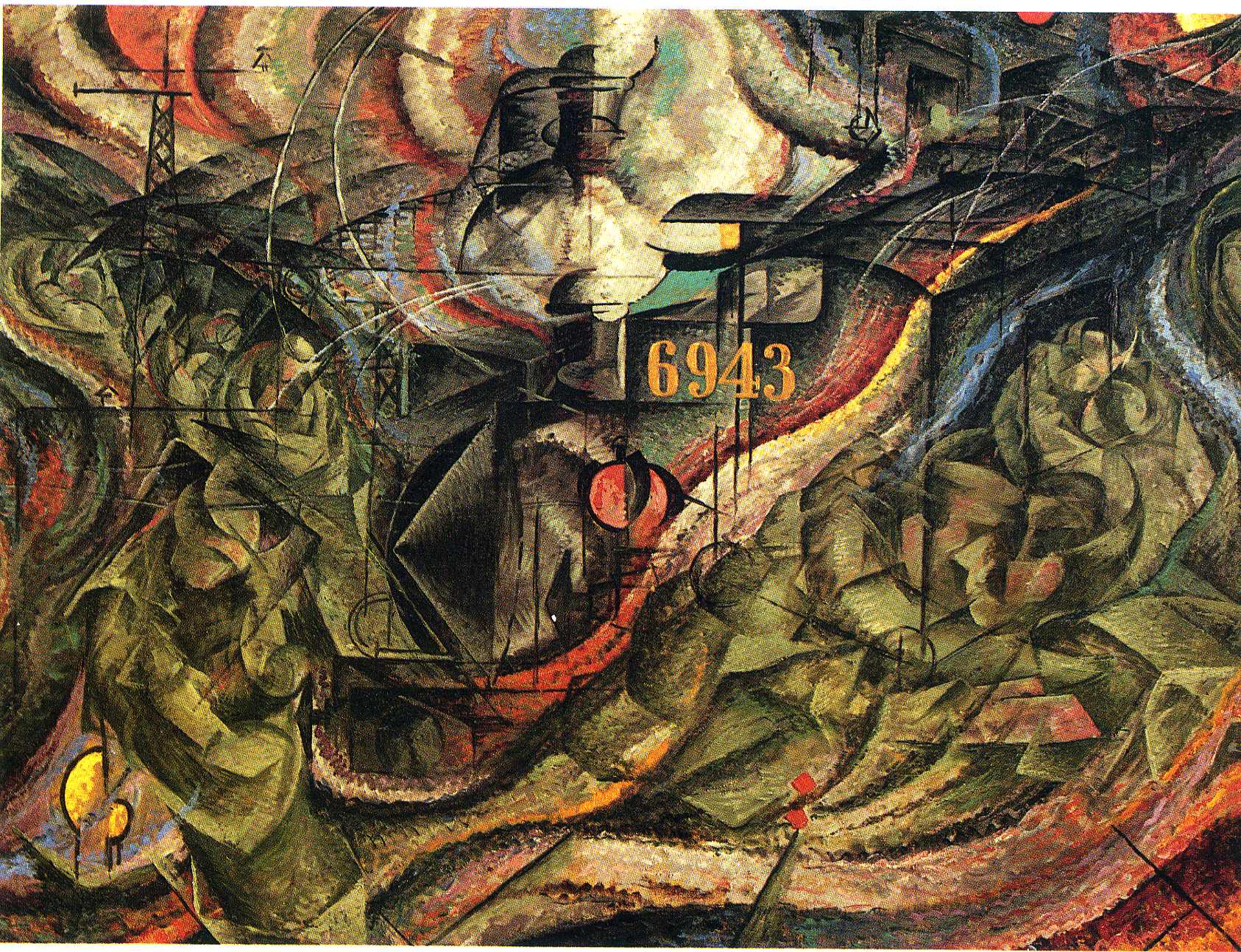 Lelkiállapotok: A búcsúk by Umberto Boccioni - 1911 - 70.5 x 96.2 cm 