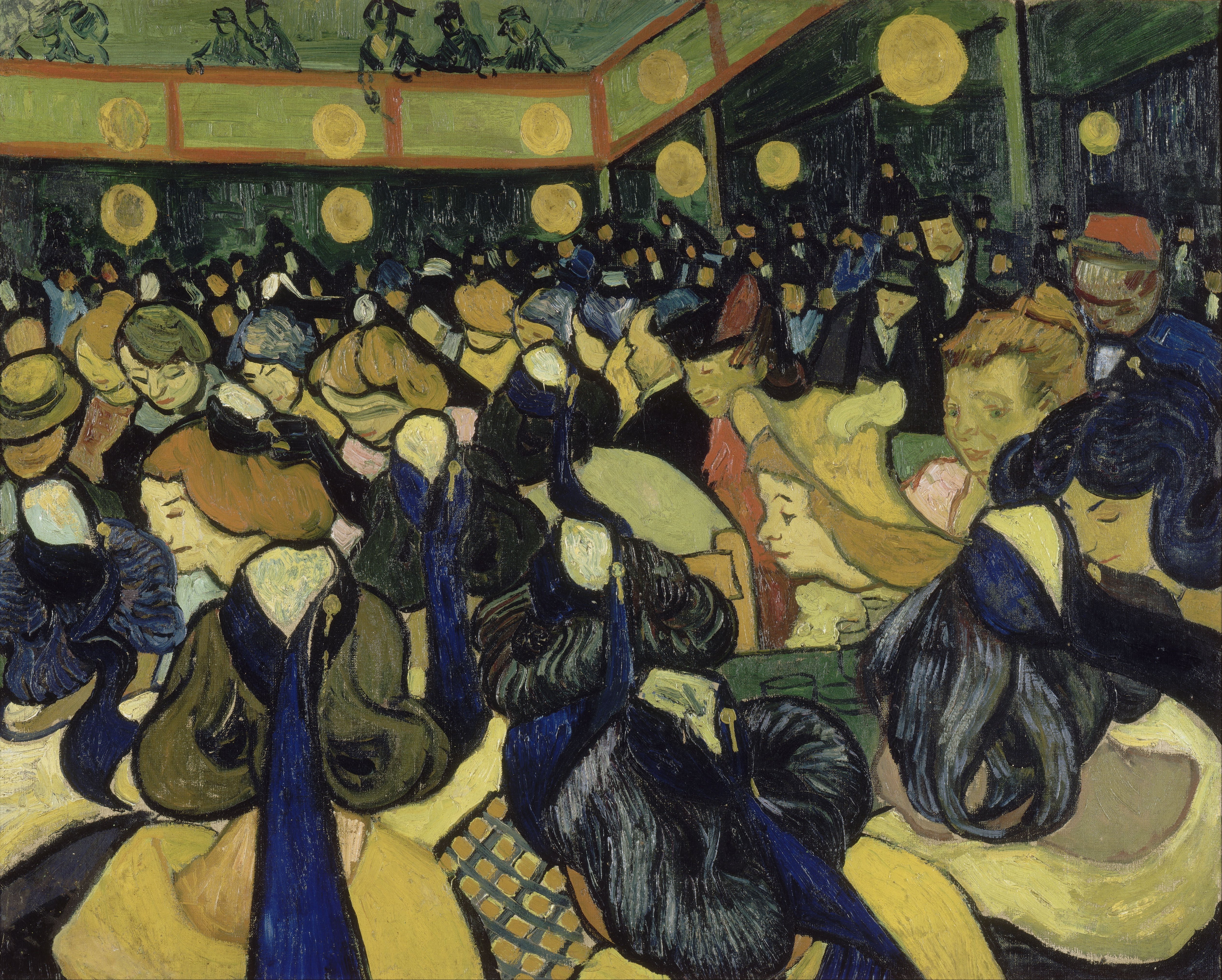 O Salão de Baile em Arles by Vincent van Gogh - 1888 Musée d'Orsay